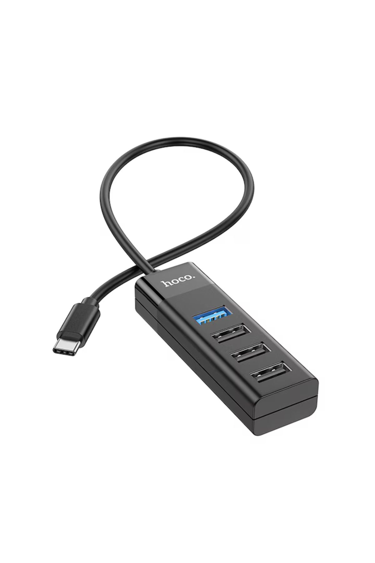 Hoco-Adaptor Hub USB 3.0 Tip-C 4 în 1, HB25 Easy Mix, OTG de mare viteză, 1Tb - Negru 3