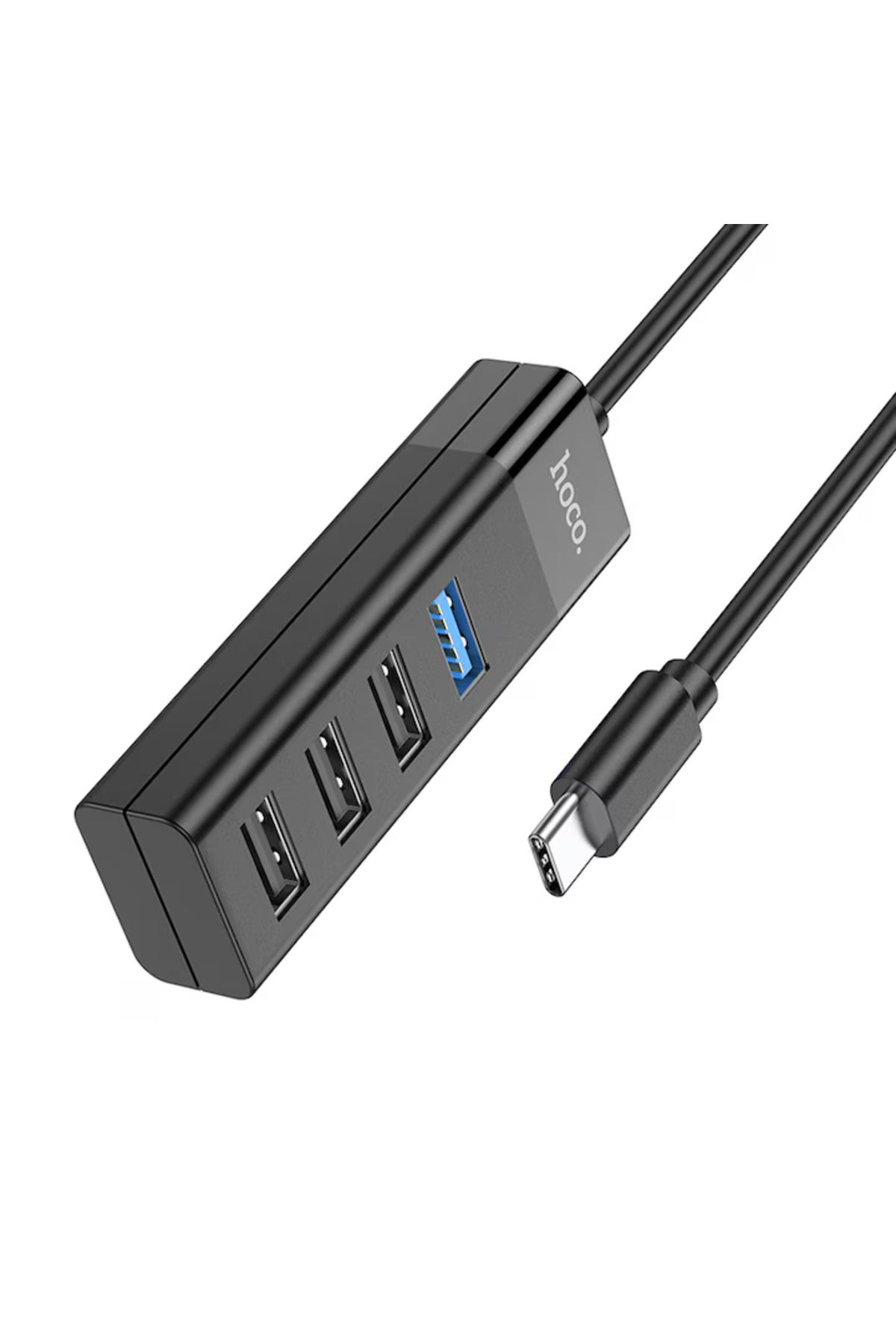 Hoco-Adaptor Hub USB 3.0 Tip-C 4 în 1, HB25 Easy Mix, OTG de mare viteză, 1Tb - Negru 6