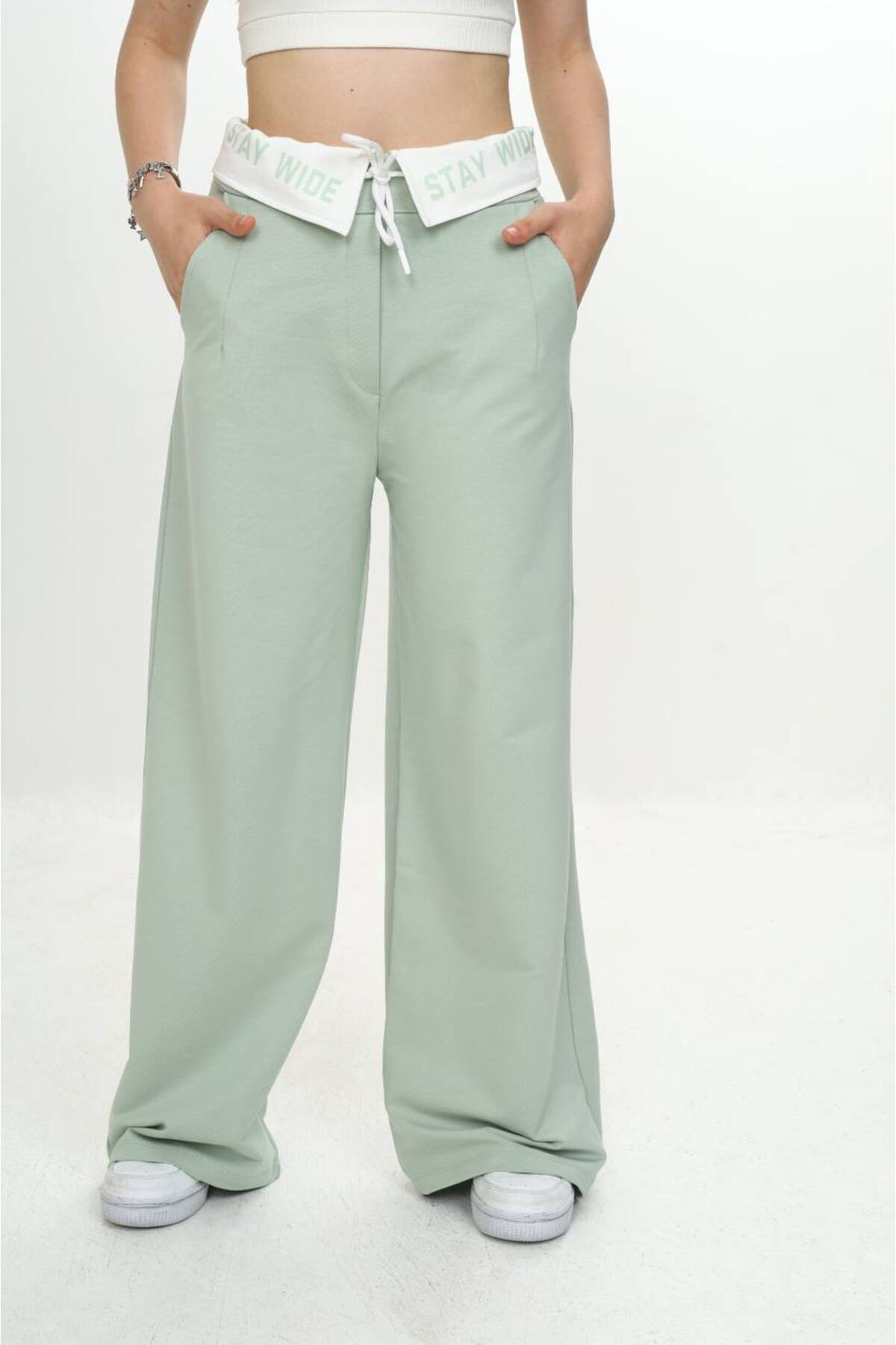 Girl's 100% Cotton Garnish Trousers