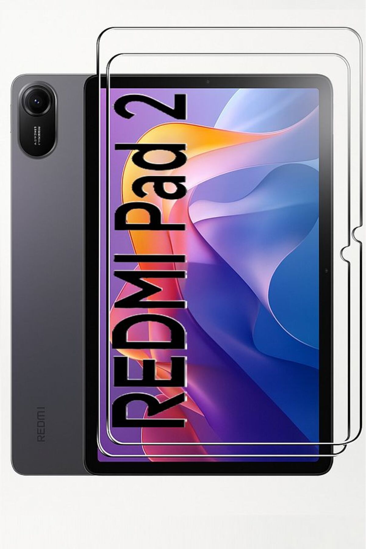 TEKNETSTORE-Xiaomi Redmi Pad 2 11 Inch 2025 360 °   Tablet Case with Rotatable Stand Screen Protector and Pen Set 3