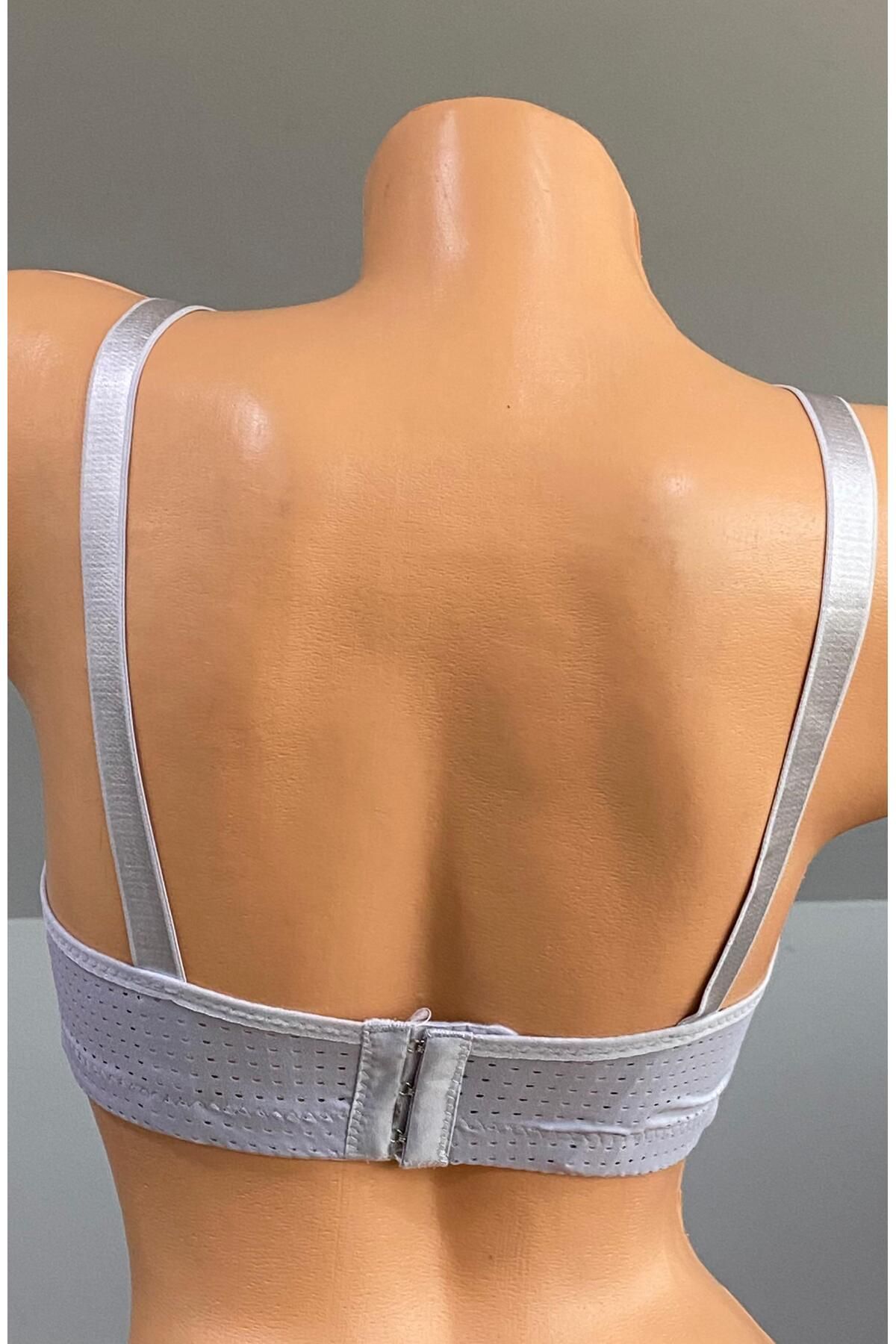 Pardon-Perfore Patterned Wireless Fixed Strap Bra 802 5