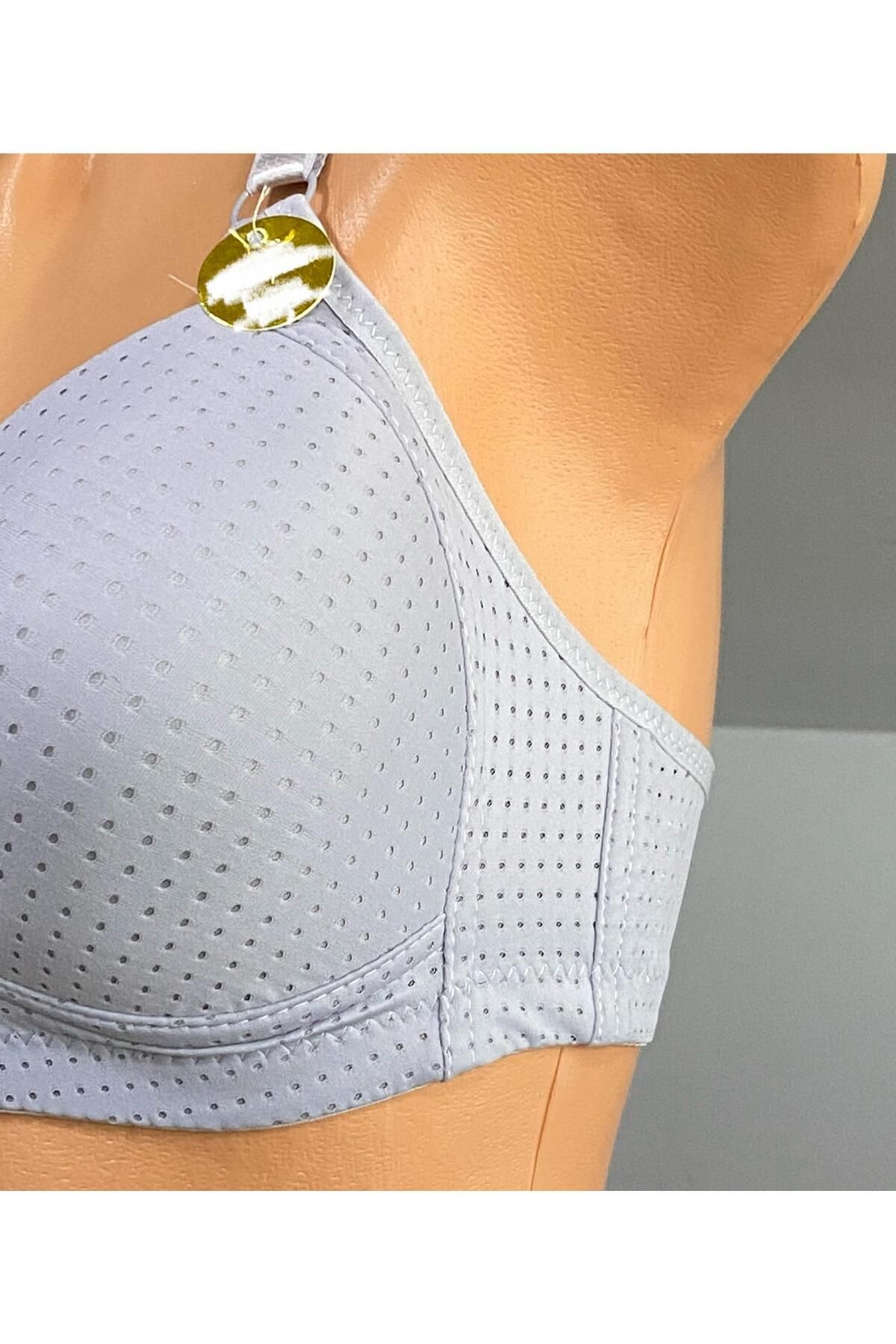 Pardon-Perfore Patterned Wireless Fixed Strap Bra 802 4