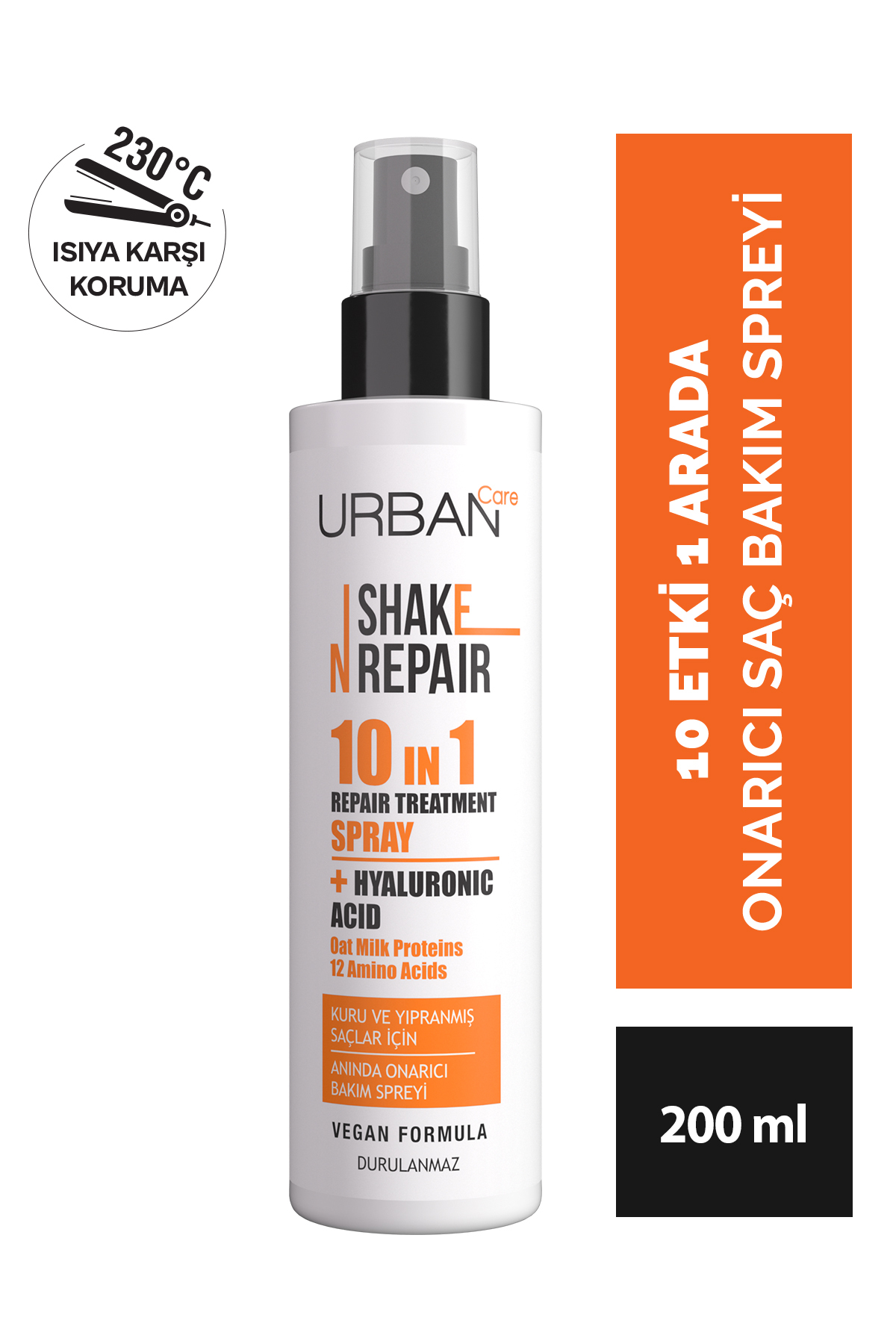 Urban Care Shake N Repair 10-in-1 Onarıcı Etkili Durulanmayan Saç Bakım Spreyi 200 ml-vegan