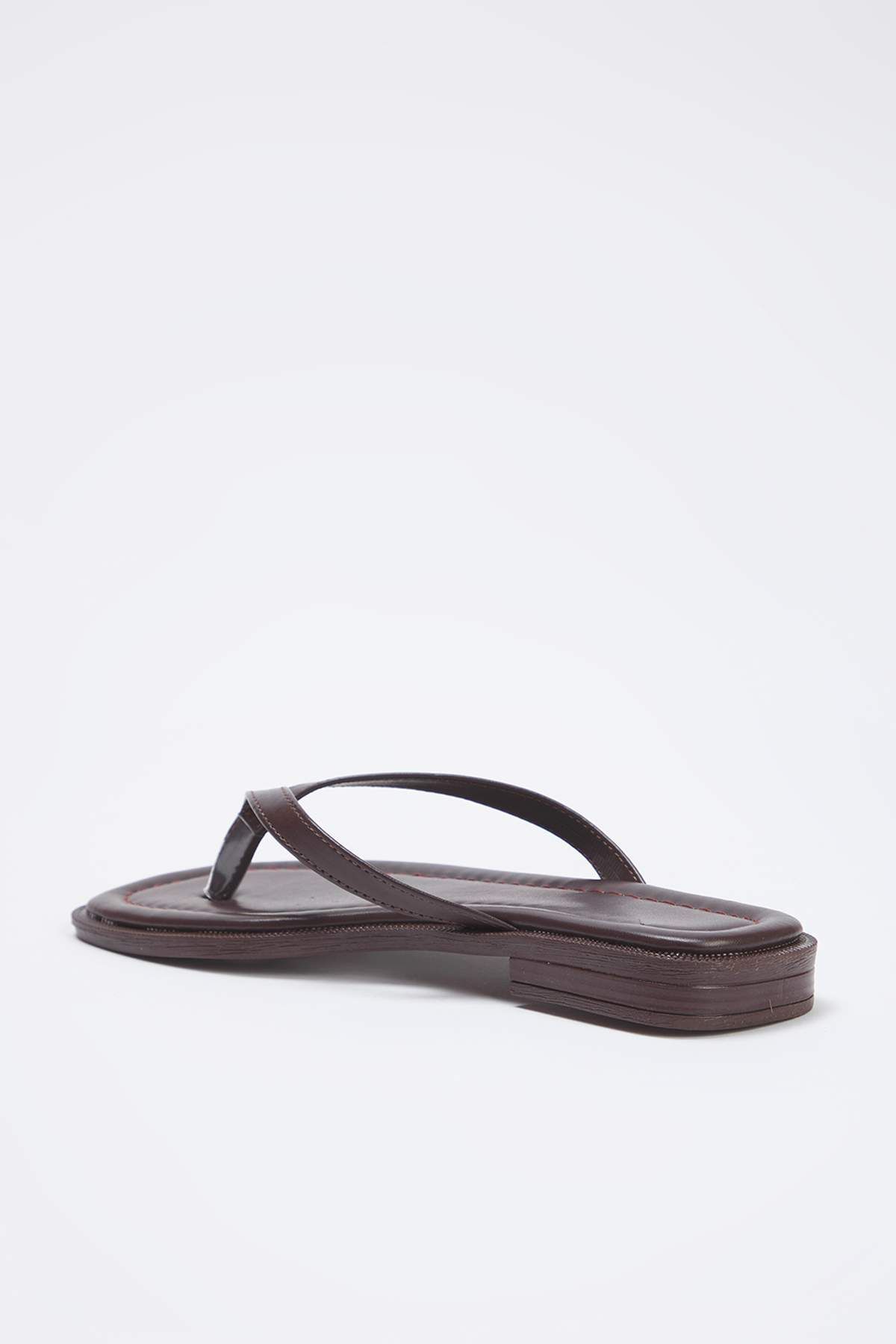 TRENDYOL SHOES-Καφέ Γυναικείες Σαγιονάρες TAKSS25TE00071 4