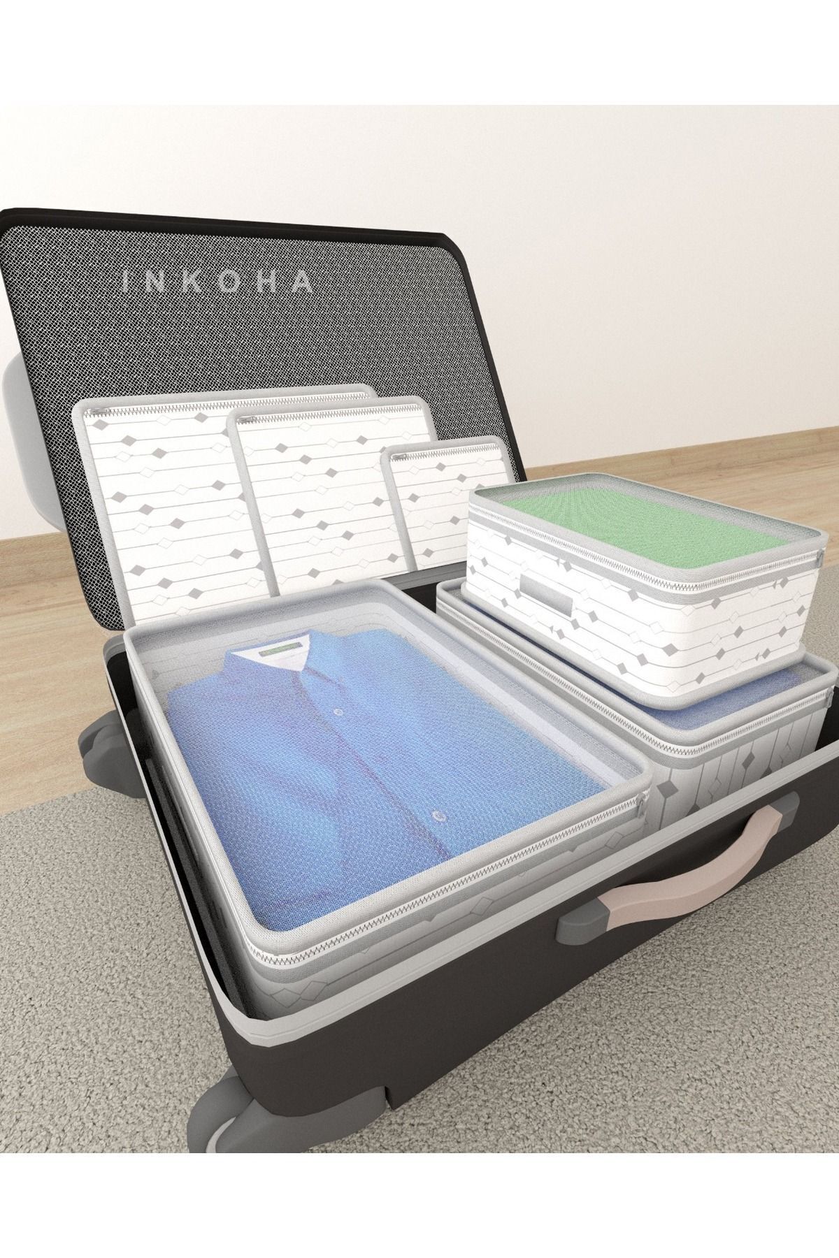 İNKOHA Doğum Çantası 6 Parçalı Düzenleyici fotoğrafı 2 (önizleme)