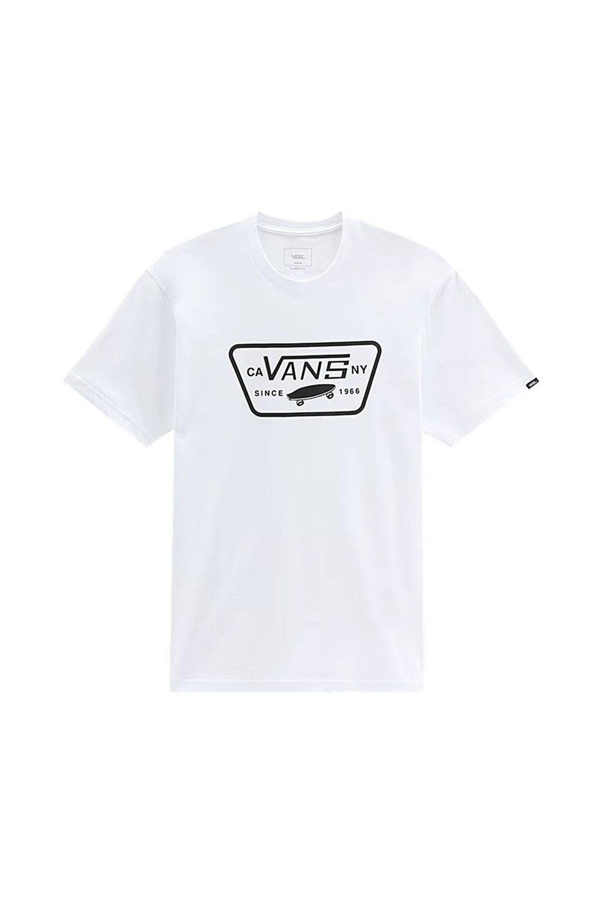 Vans-Full Patch Vn000qn8yb21 Ανδρικό λευκό μπλουζάκι 1