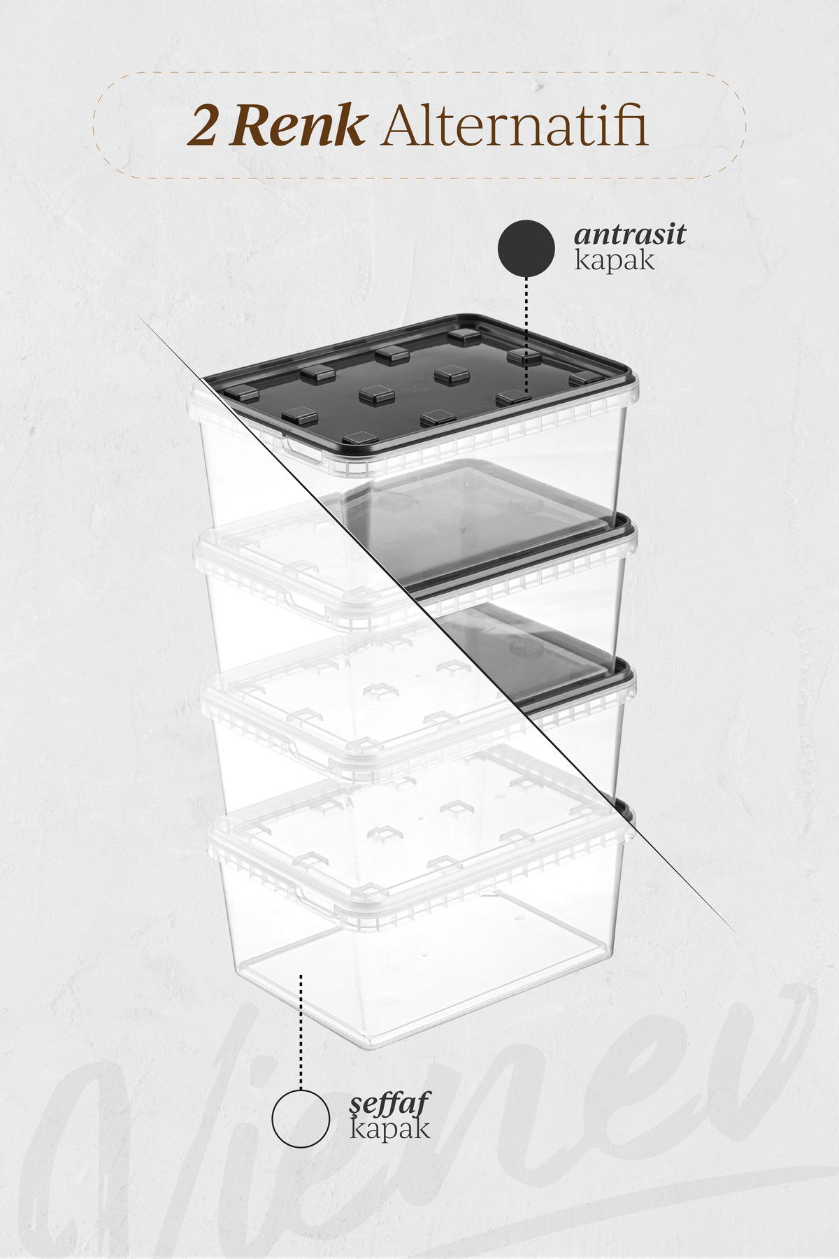 Vienev-Clear 4-Piece 1.5 Liter Block Refrigerator and Deep Freezer Leak-Proof Storage Set 7