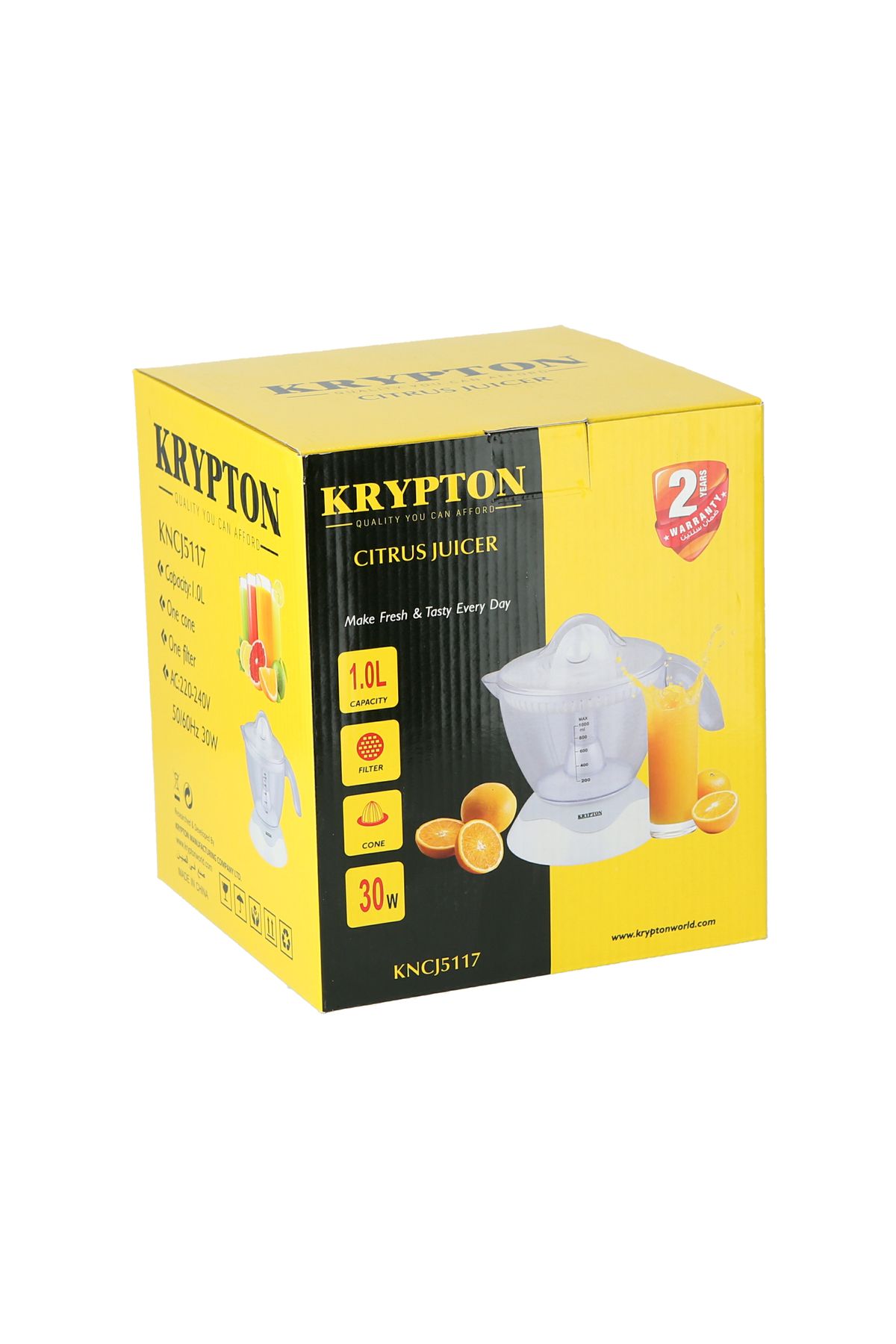 KRYPTON-Electric Citrus Juicer – 1 Litre Capacity, Bi Direction Twist, Easy Use For Fresh Healthy Juice 4