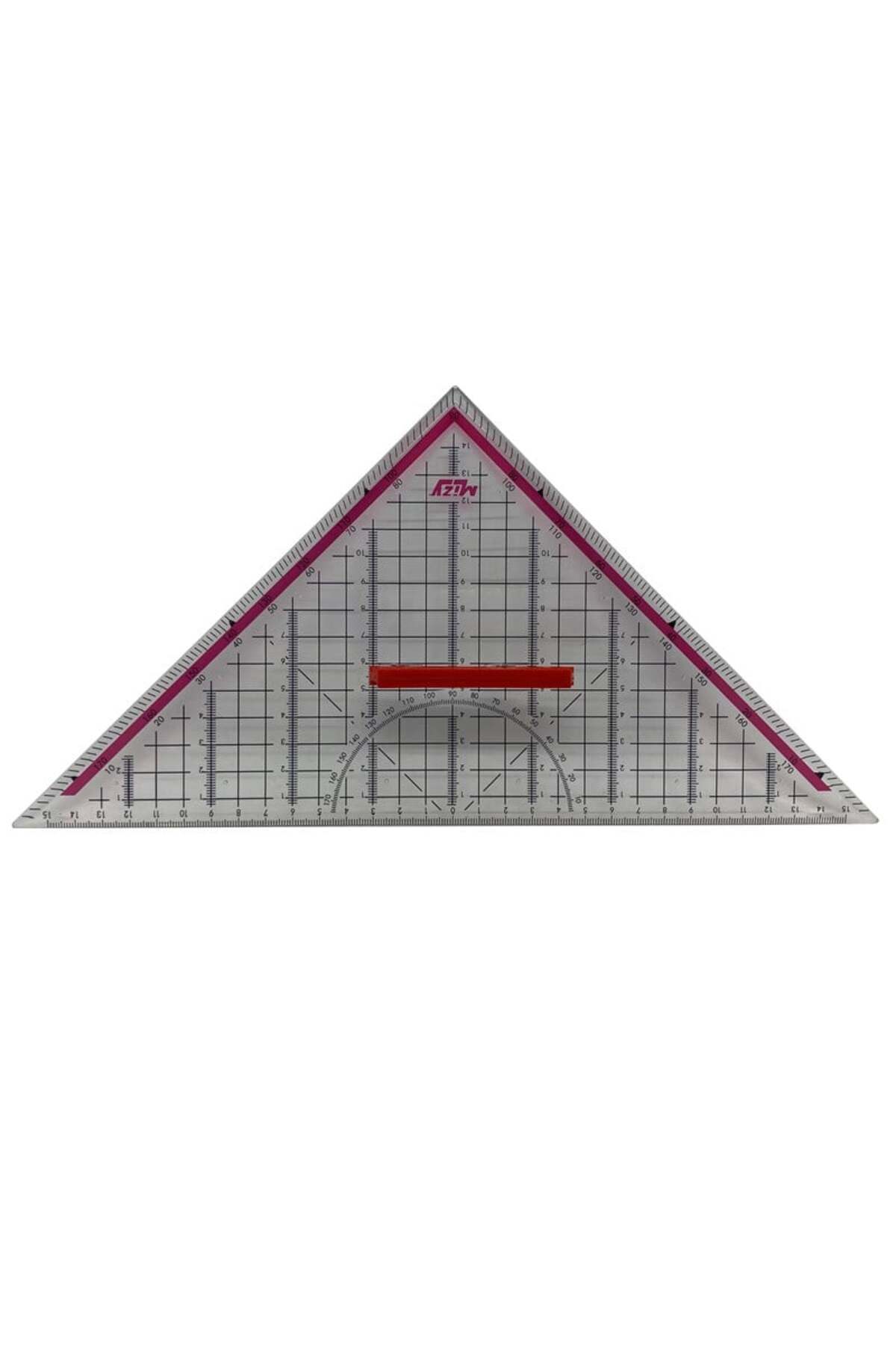 HANER-Geodetic Triangle Ruler Sailor Ruler Textile Ruler Modelist Ruler 32 cm 2