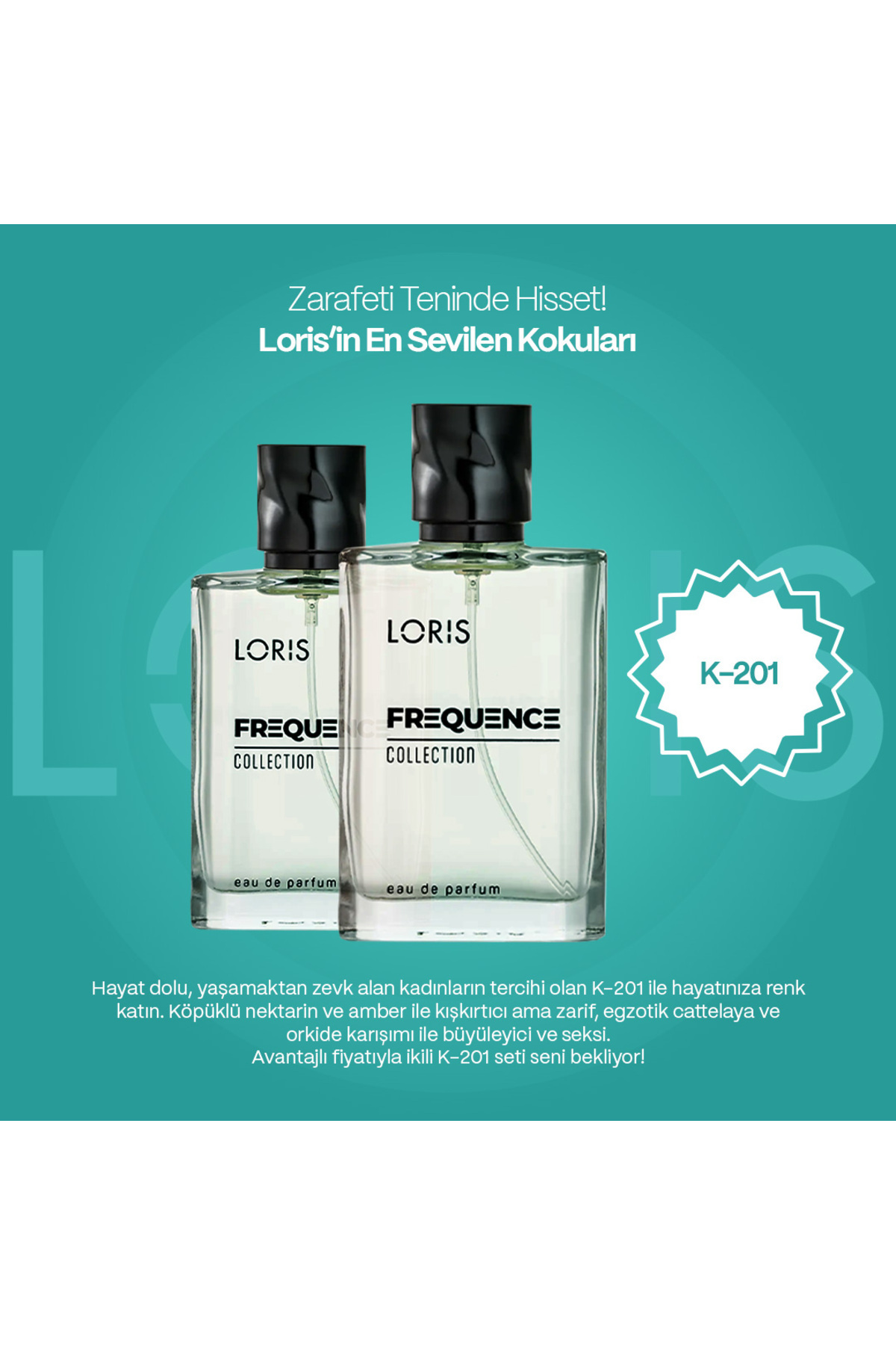 عطر زنانه | لوریس Loris LRS - kK201 - تصویر 3