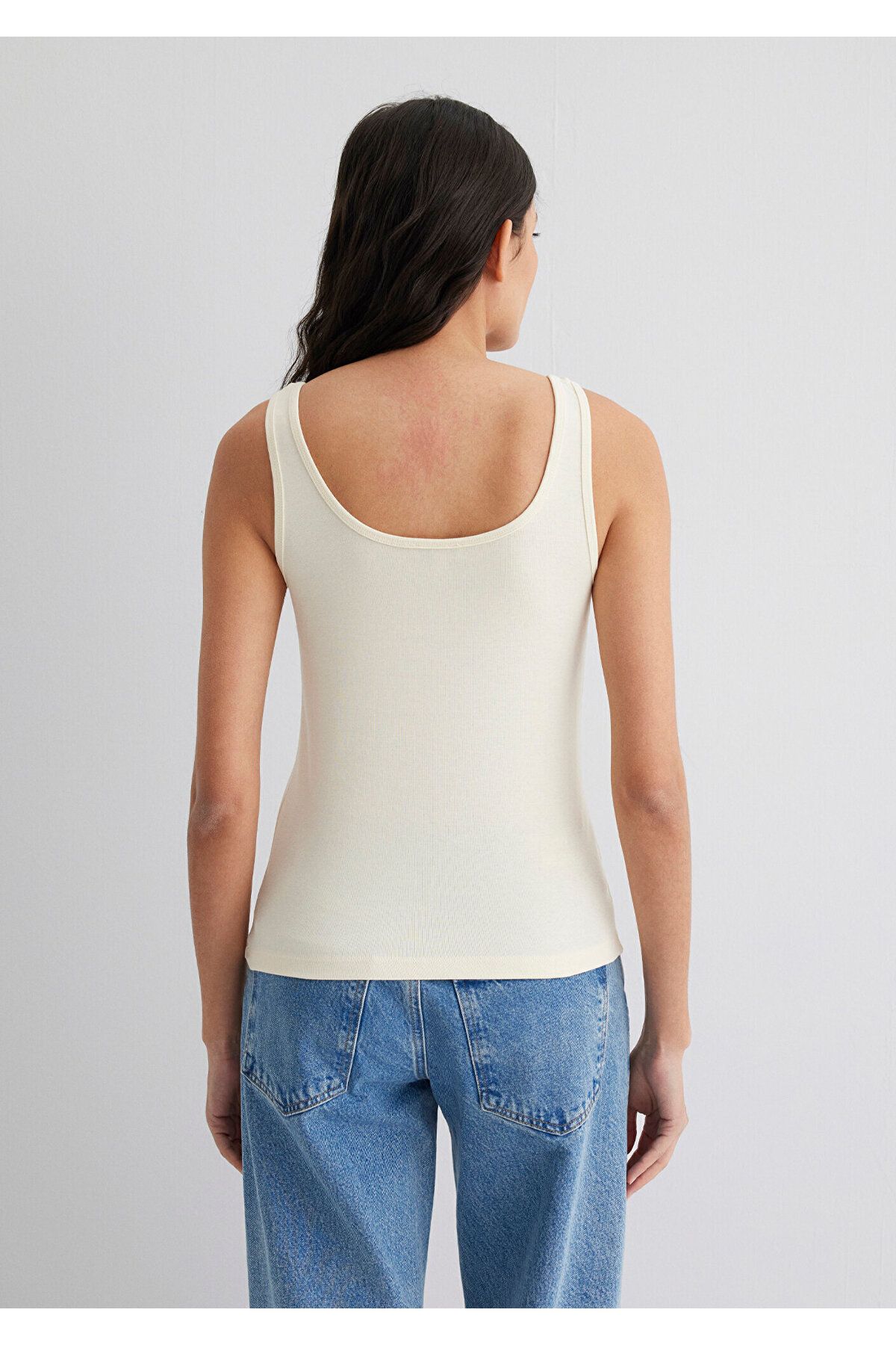 Mavi-Ecru Basic Undershirt Fitted / Body Fitting Cut 1613144-70068 5