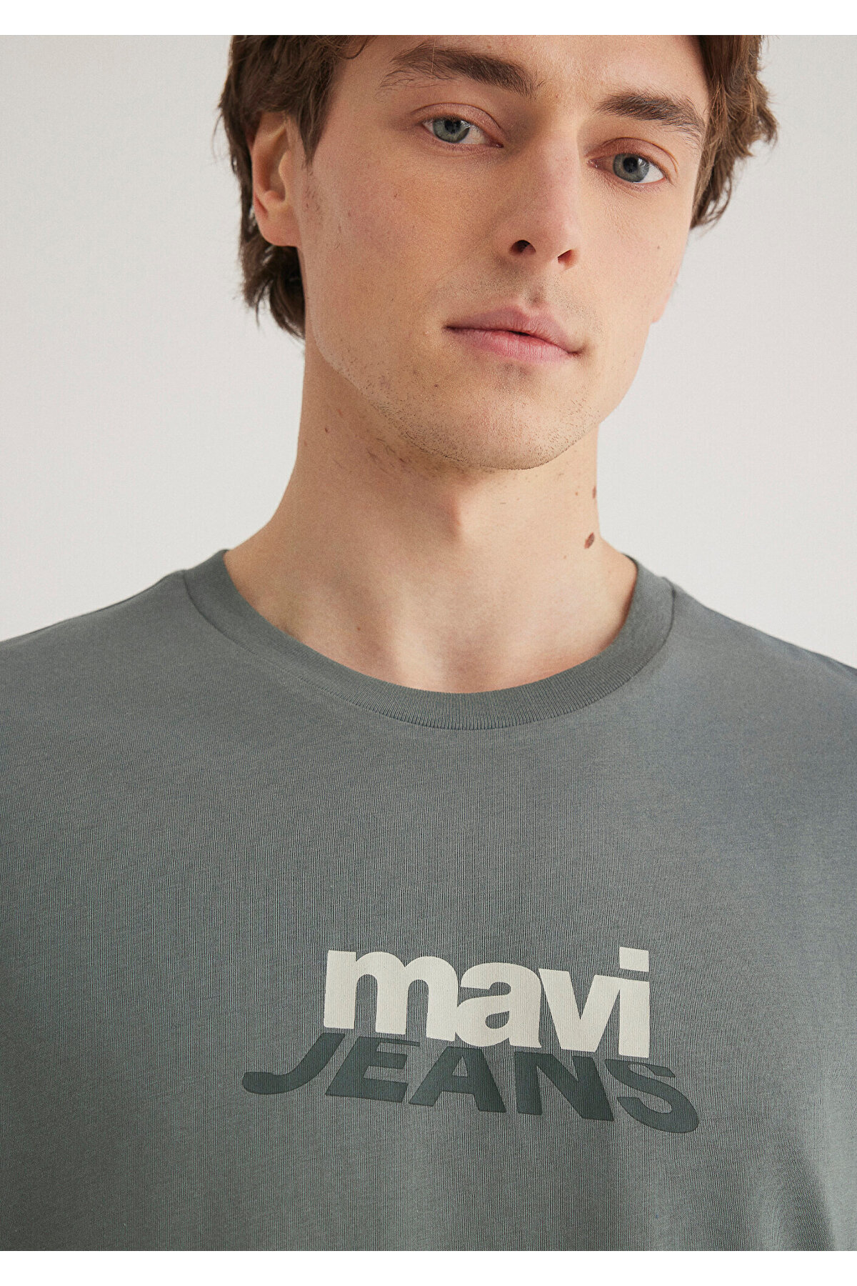 Mavi-Grünes T-Shirt mit Logo-Print, lockere Passform / lockere, entspannte Passform 0612355 -71577 6