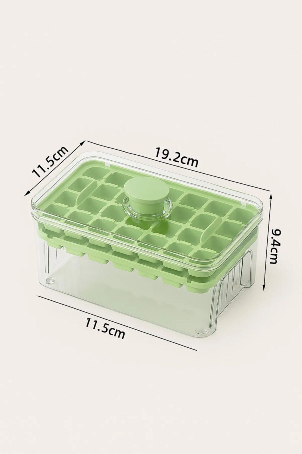 Anadolu Saray-Automatic Press 56-Cup Shaped Ice Mold with Lid - Double Compartment Practical Design 4