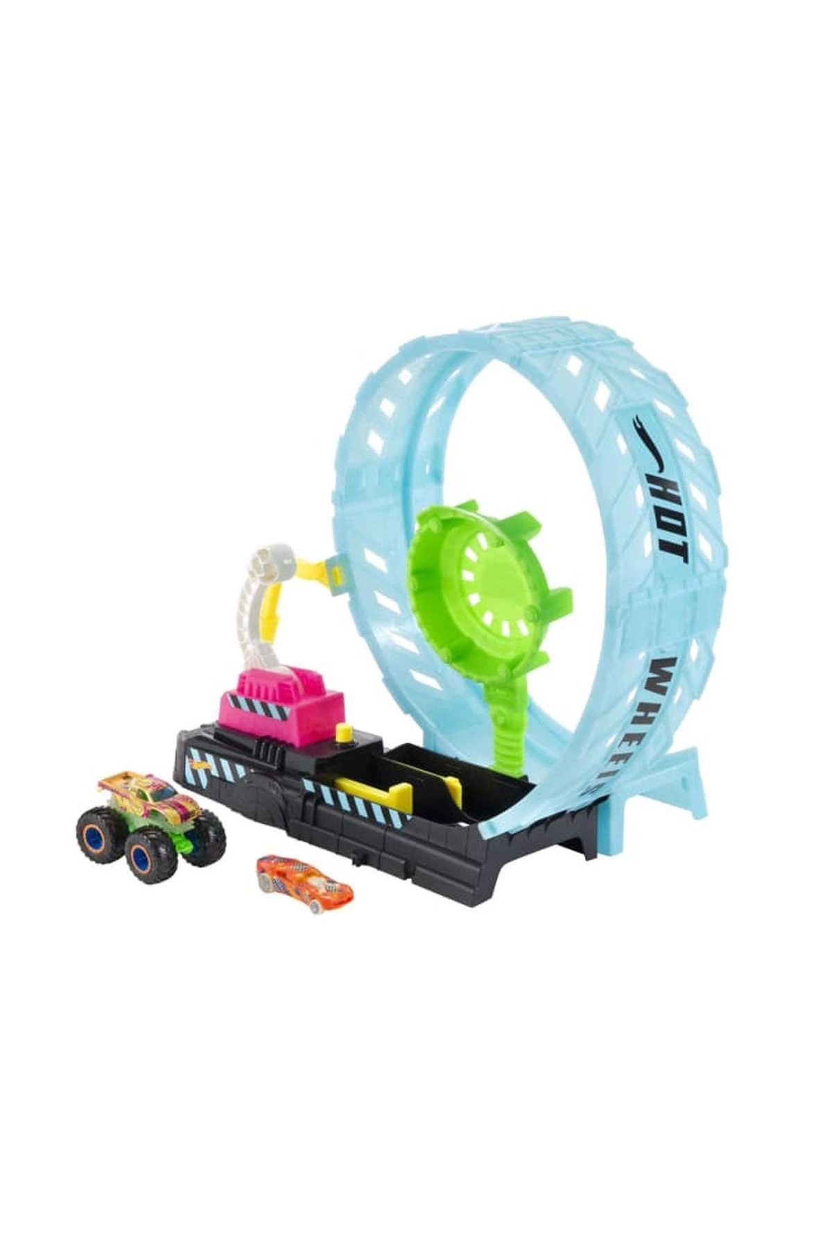 HOT WHEELS HBN02 Monster Trucks Karanlıkta Parlayan Çemberde Yarış Seti fotoğrafı 4 (önizleme)