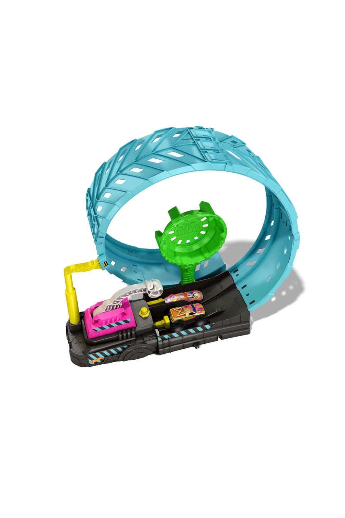 HOT WHEELS HBN02 Monster Trucks Karanlıkta Parlayan Çemberde Yarış Seti fotoğrafı 3 (önizleme)