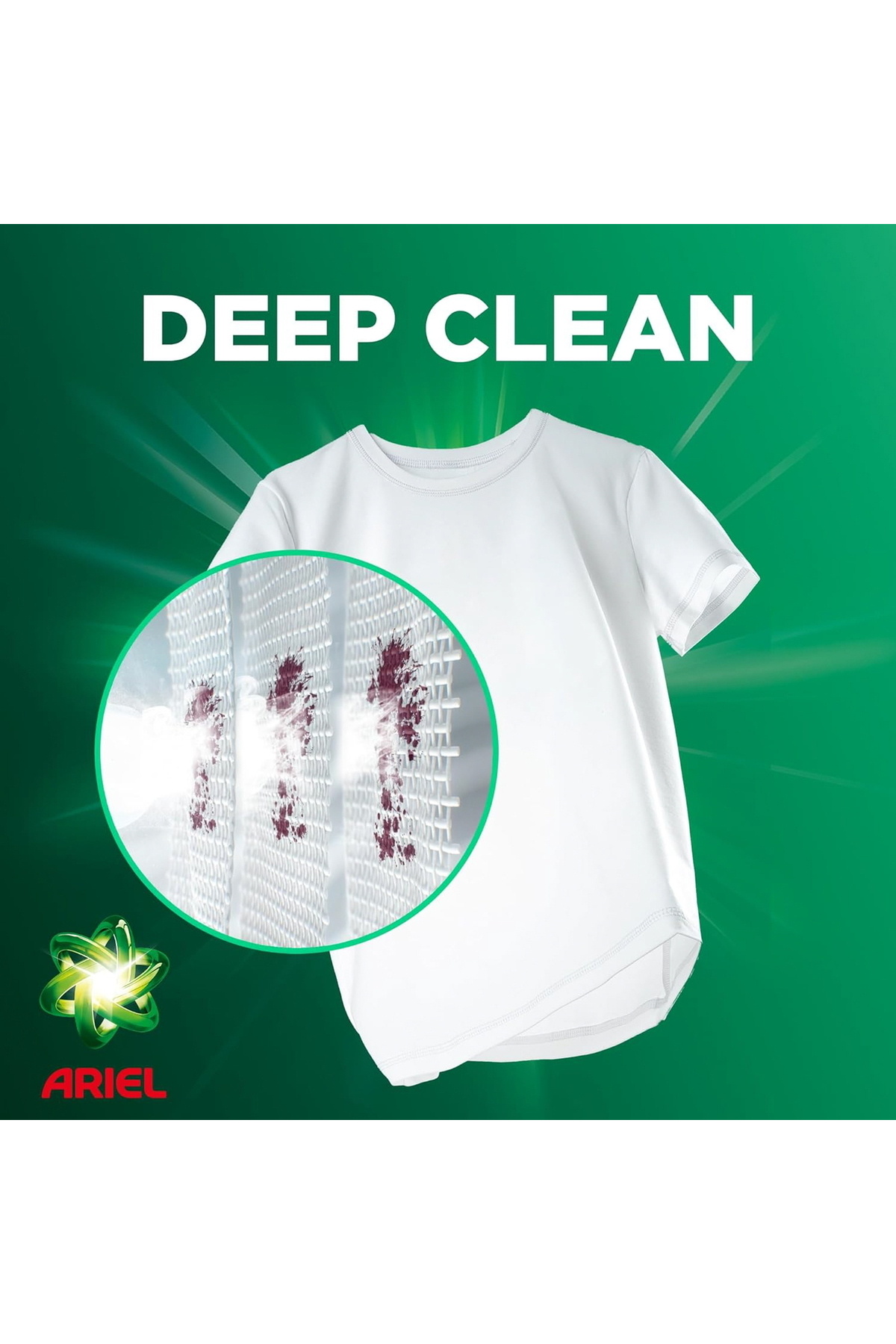Ariel-Automatic Fast Dissolving Washing Powder Value Pack 3 Kg Original Scent, Deep Clean 4