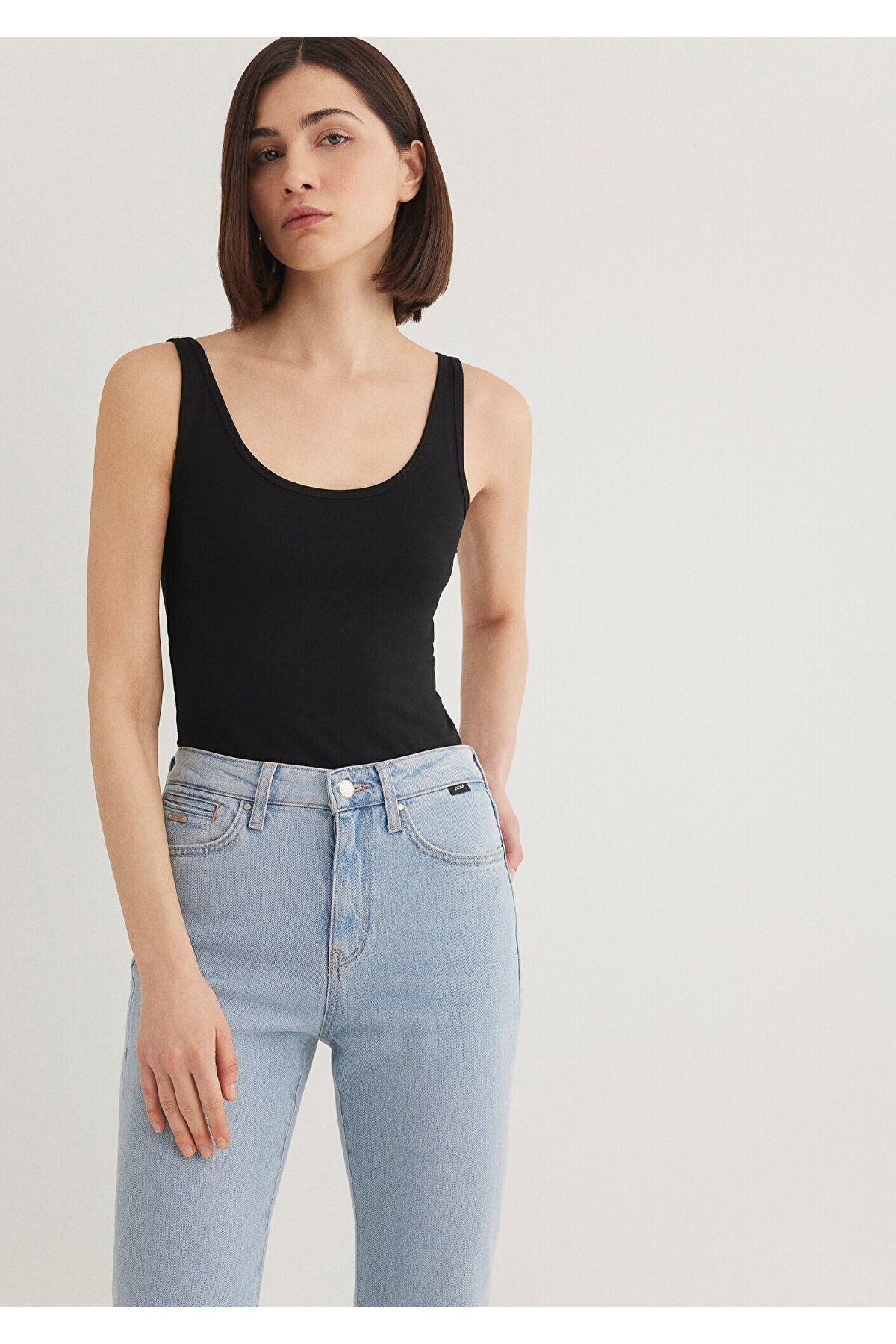 Mavi-Μαύρο Basic Stretch Tank Top Fitted / Εφαρμοσμένο κόψιμο 164156 -900 3