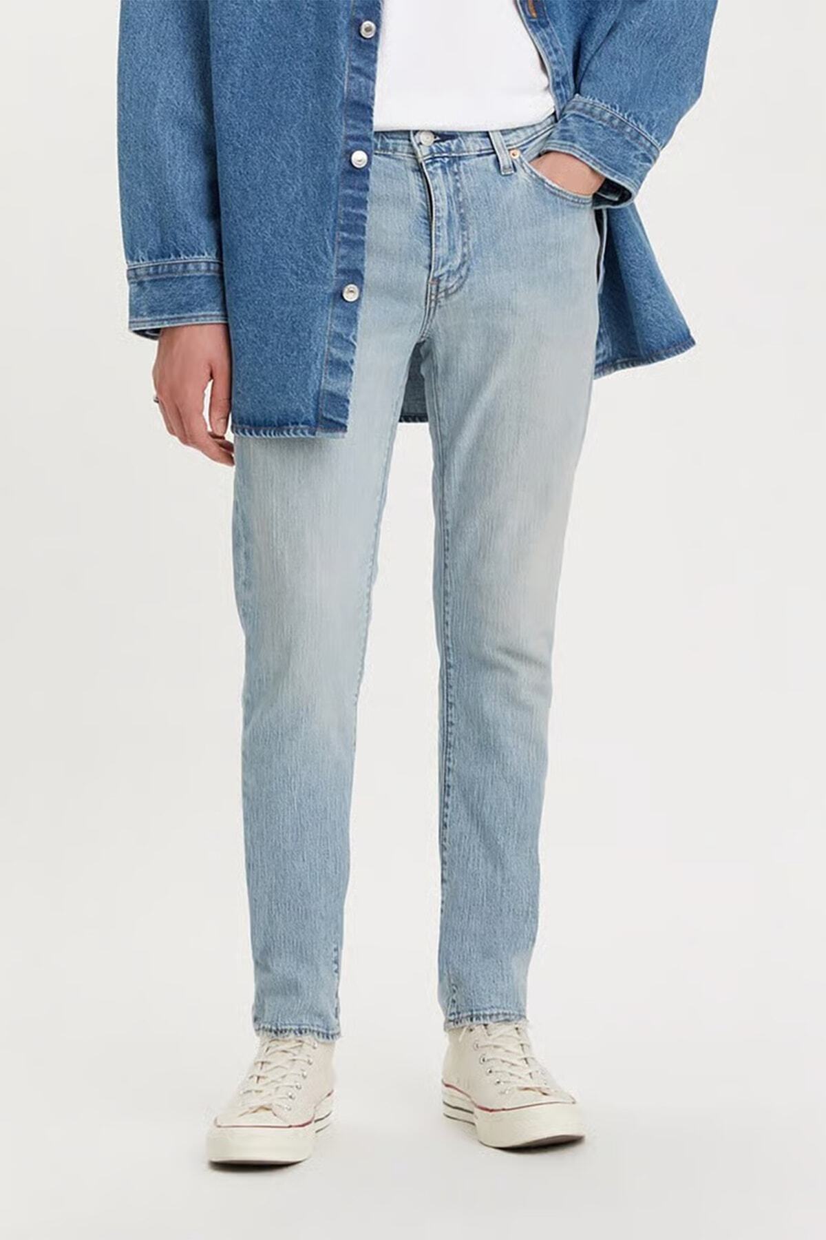 لیوایز شلوار جین مردانه نخی کمر معمولی، اسلیم فیت، لگ، کد ۵۱۱، مدل ۰۴۵۱۱