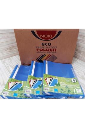 Noki Eco Telli Dosya Mavi 50 Li 16 Paket (1 KOLİ)