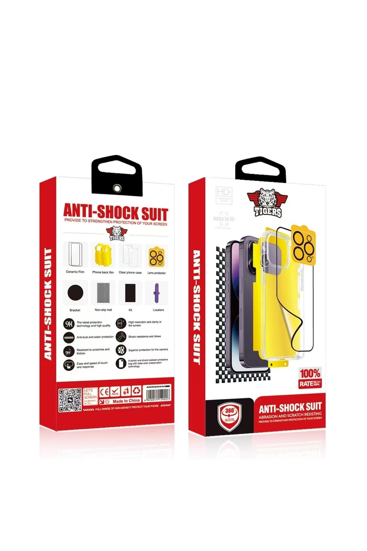 بكج الحماية تايجرز المتكاملة 10 في 1 لحماية الجوال...