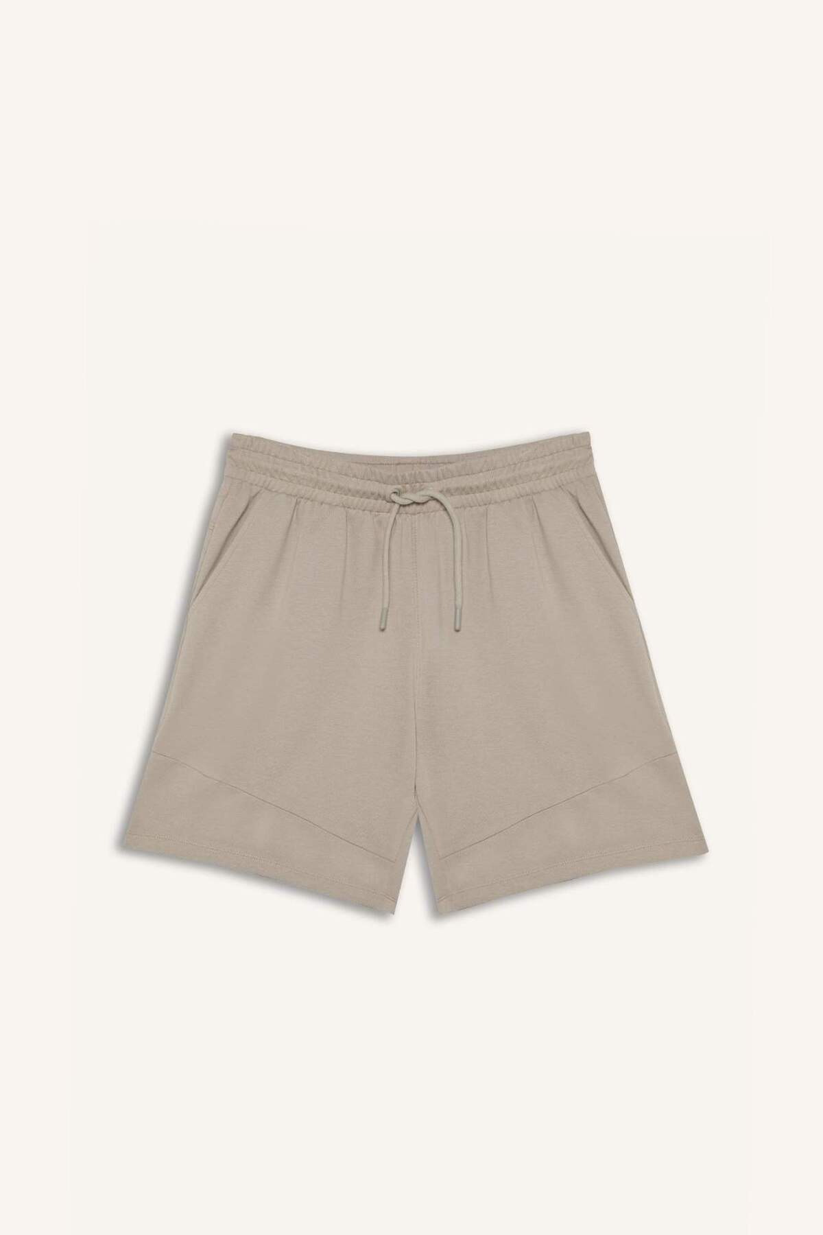 DeFacto-Defactofit Standard Fit Sportsman Waist Lace-Up Shorts with Pockets E2585Ax25Sm 7