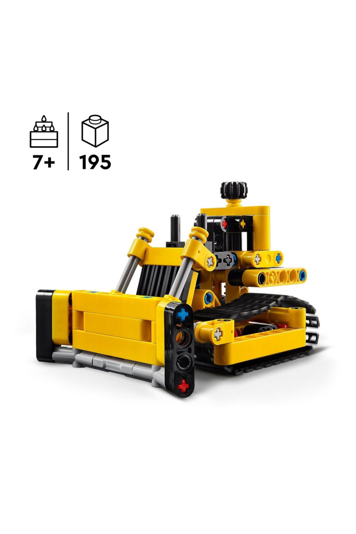 LEGO-® Technic Heavy Work Bulldozer 42163 - Construction Set for Ages 7 and Up (195 Pieces) 7