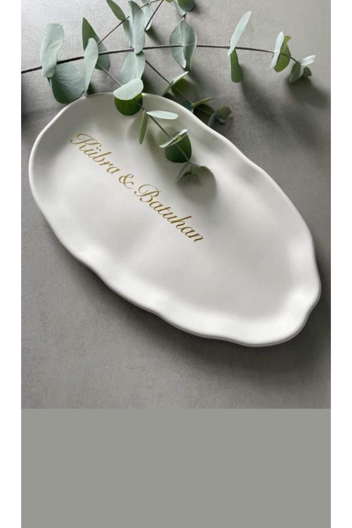Mandalin Store-Long Oval Curved Decorative Plate 2