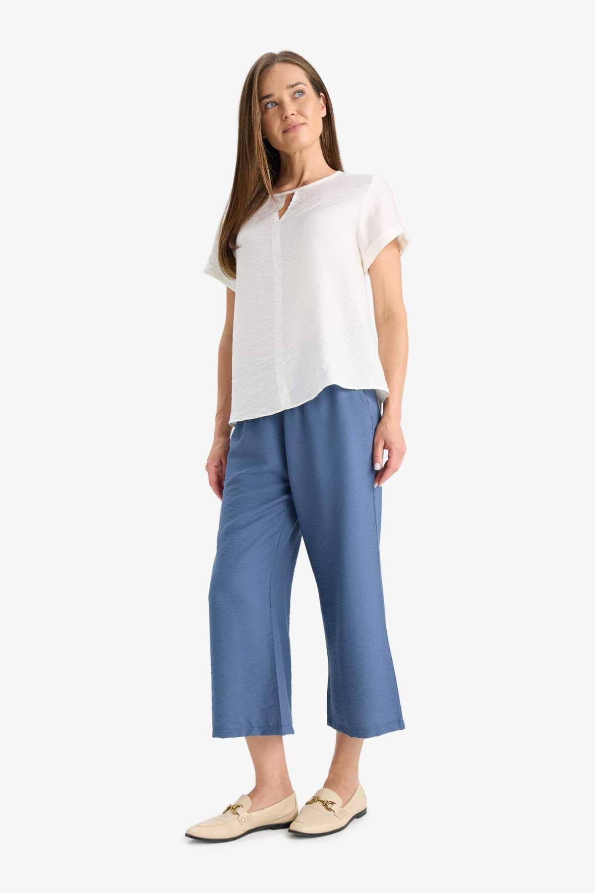 DeFacto-Flat Leg with Elastic Waist and Pockets A6764Ax25Sm 4