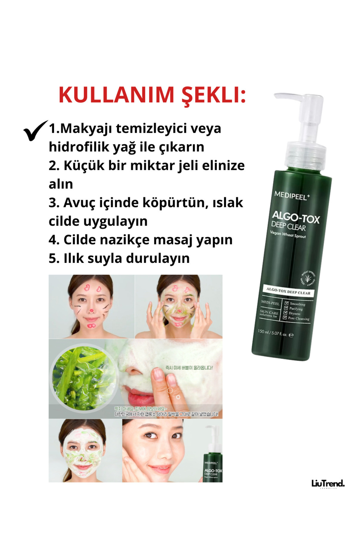 Medipeel-Algo-Tox Deep Clear 150 ml Detox Effect Deep Cleansing Gel M0545 5