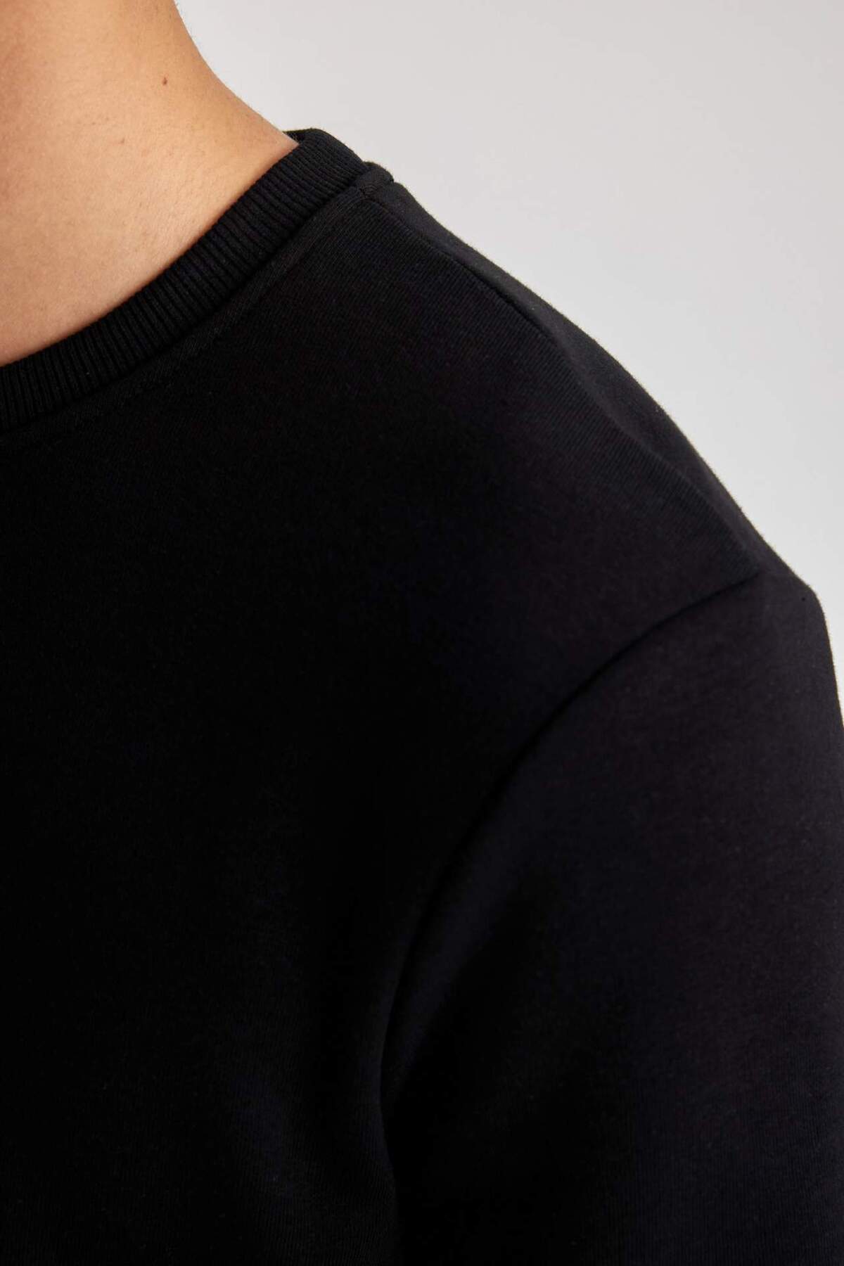 DeFacto-Φούτερ με κανονική εφαρμογή Crew Neck B7833axns 5
