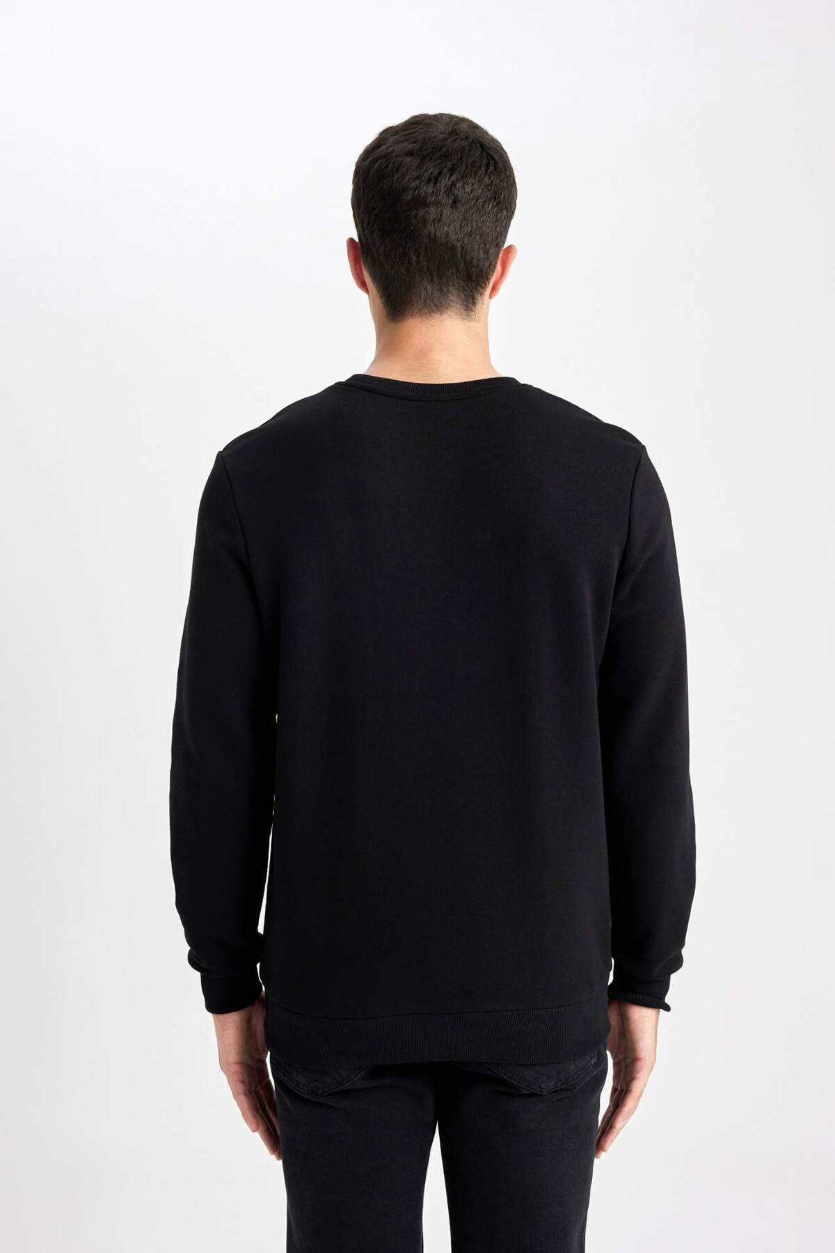 DeFacto-Φούτερ με κανονική εφαρμογή Crew Neck B7833axns 6