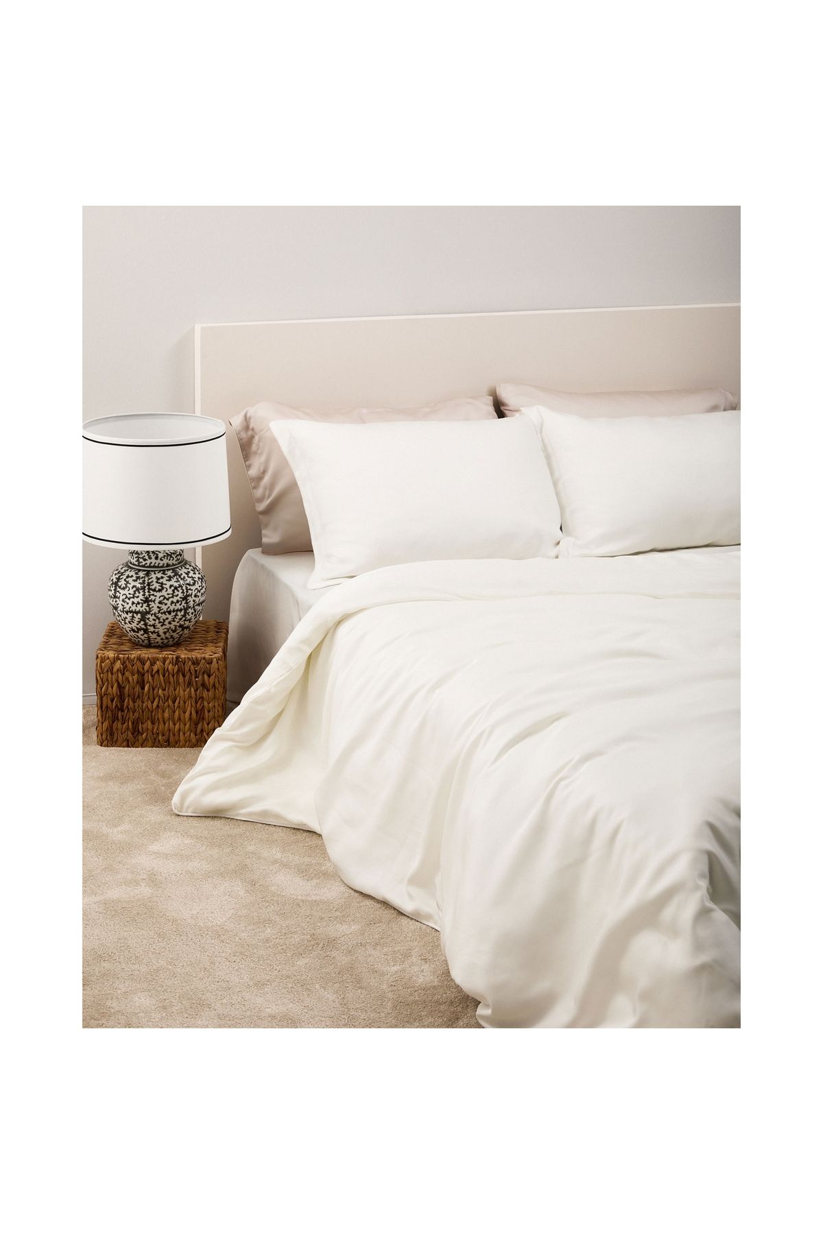 Linens-X Tencel. ™   Lyocell King Duvet Cover White 3