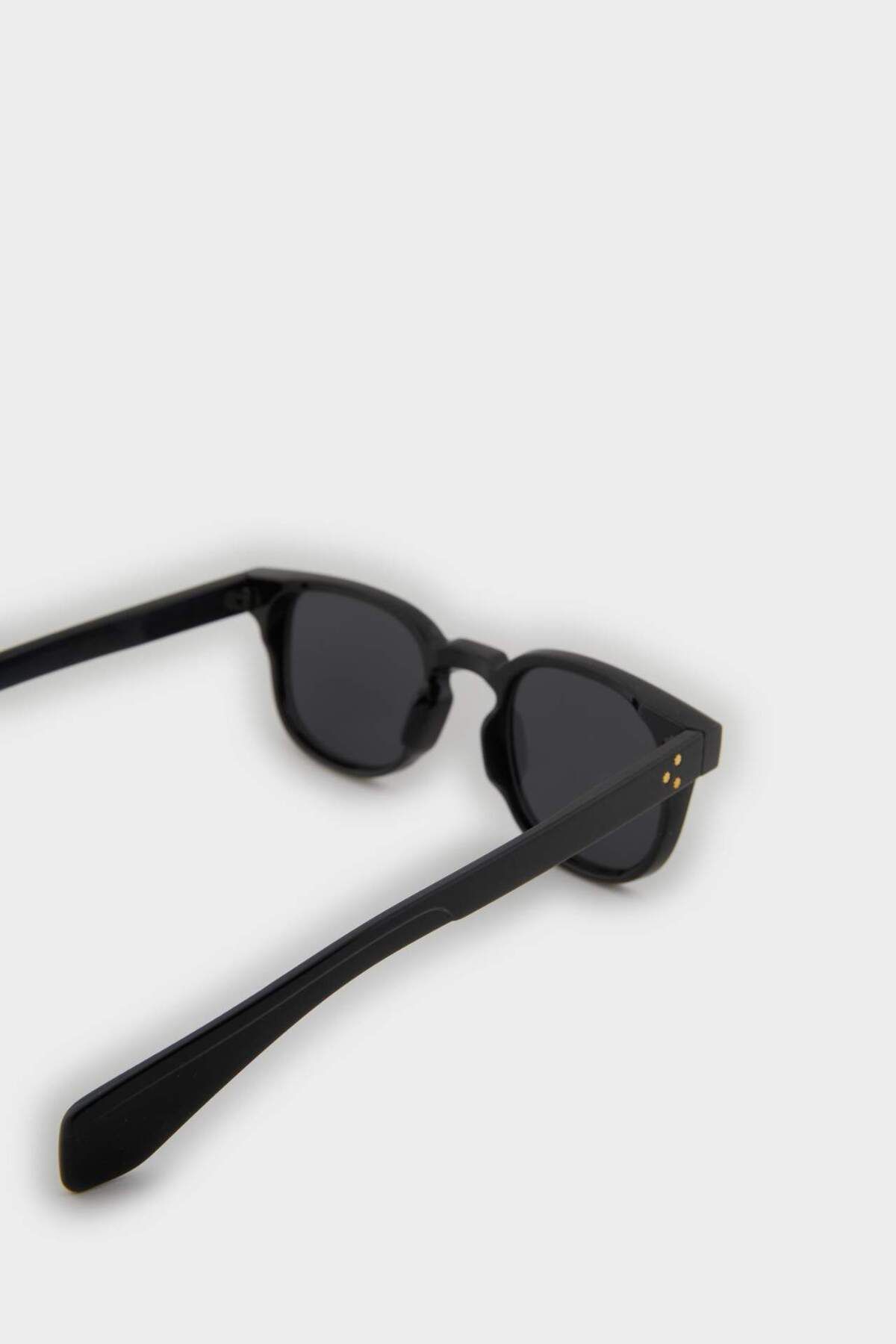 DeFacto-Women's Round Black Plastic Frame Black Glass Uv Sunglasses F0610Axns 6