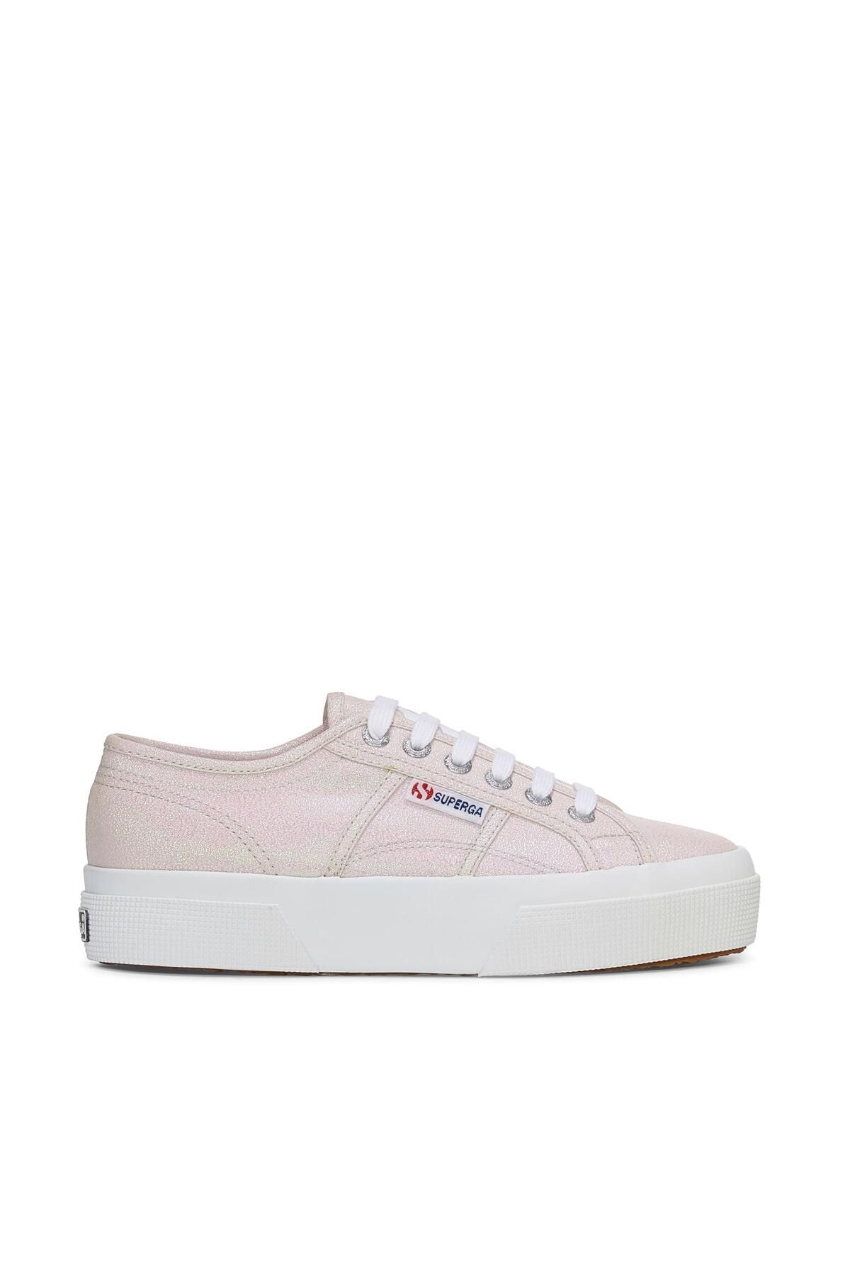 Superga-Dámské béžové tenisky na platformě 2740 Platform Lame 4