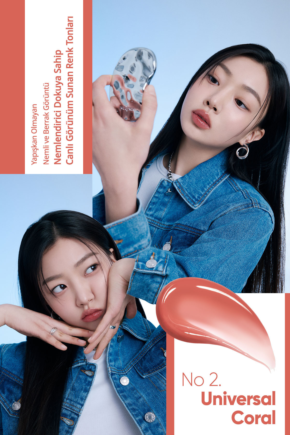 PERIPERA-Peripera WATER BARE TINT 002 UNIVERSAL CORAL 3,7 g - Jemný vodní odstín 7