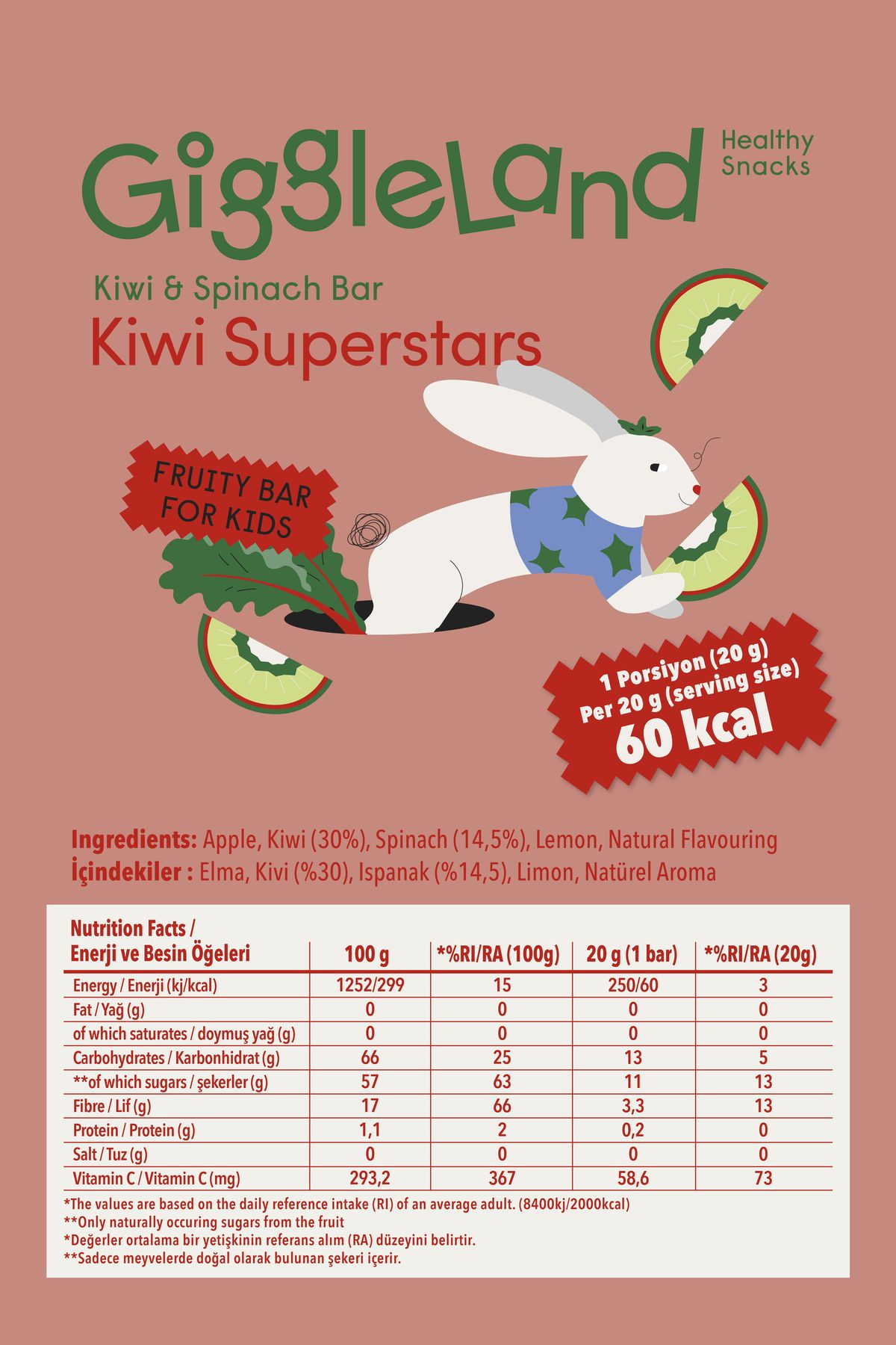 GiggleLand-20 g Fruit Bar with Kiwi 5