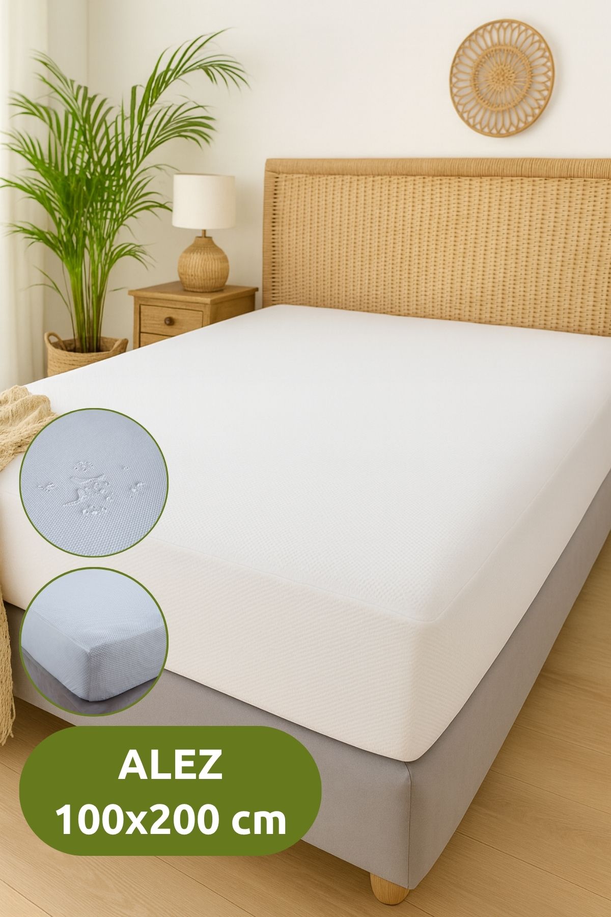 Serstil-100X200 Single Size Elastic Mattress – Waterproof, Stain Resistant, Soft Textured Mattress Protector 1