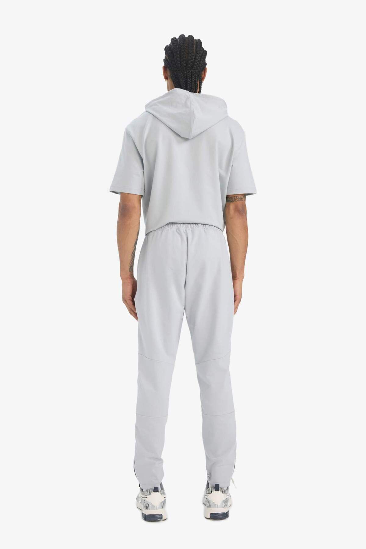 DeFacto-DeFactoFit Slim Fit Sports Jogger Φούτερ με φερμουάρ με φερμουάρ D7998AX25SP 7