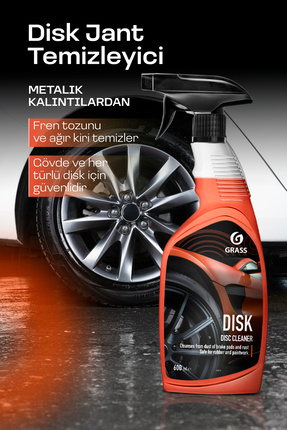 GRASS Disk & Jant Temizleyici Sprey 600ml – Balata Tozu, Pas Ve Yağ Lekeleri ...