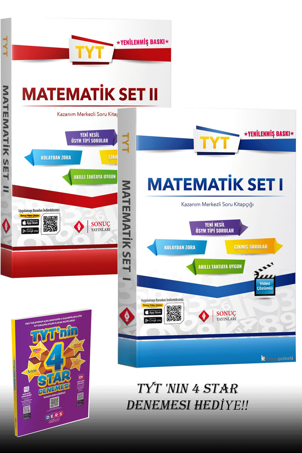 Sonuç Yayınları TYT Matematik Modüler Set- I ve TYT Matematik Modüler ...