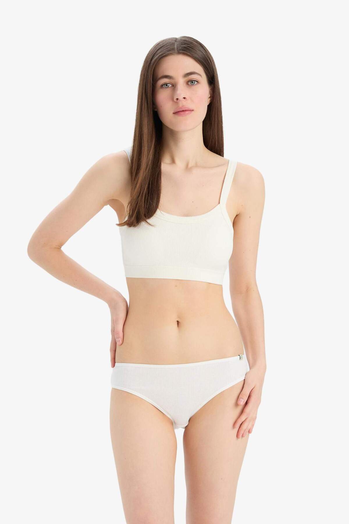 DeFacto-Ribana 3-Piece Strap Brief Panties-Fall in Love D6404Ax25Sp 3