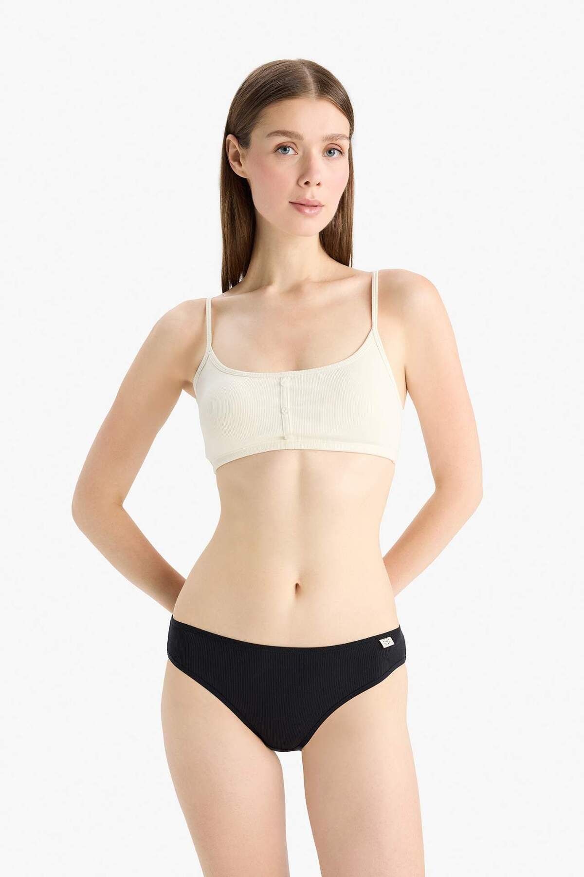 DeFacto-Ribana 3-Piece Strap Brief Panties-Fall in Love D6404Ax25Sp 8