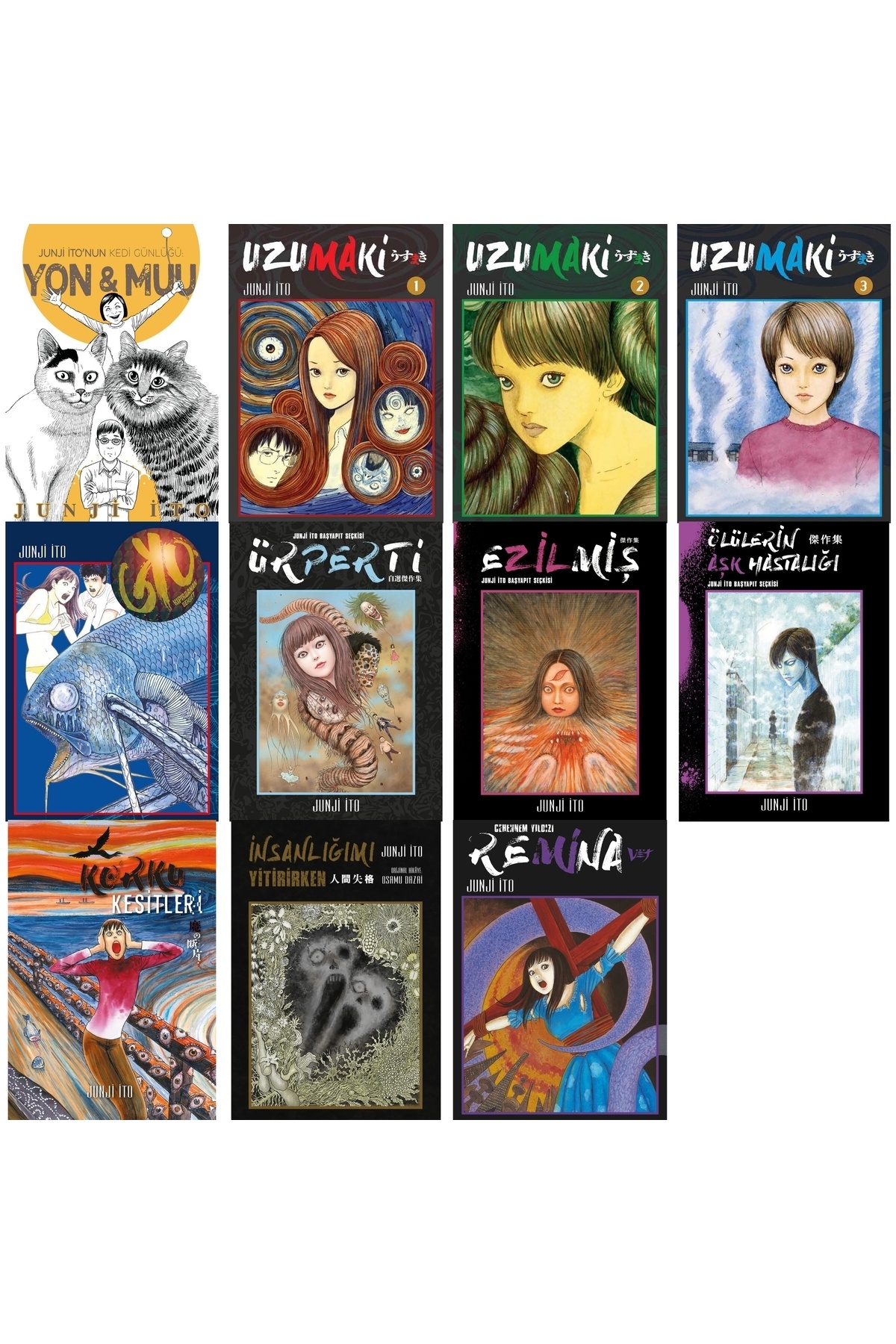 Gerekli Şeyler Yayıncılık Junji İto 11'li Manga Seti / GYO +