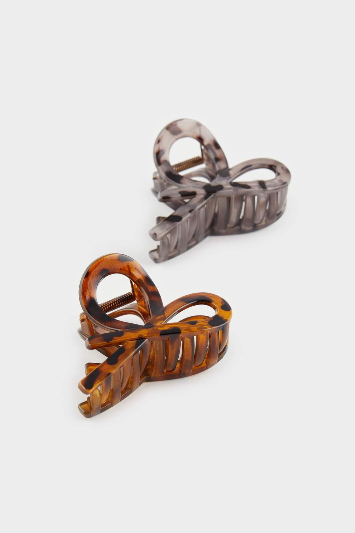 DeFacto-Damen Leopard Print 2 Stück Riegel Schnalle E5740axns 1