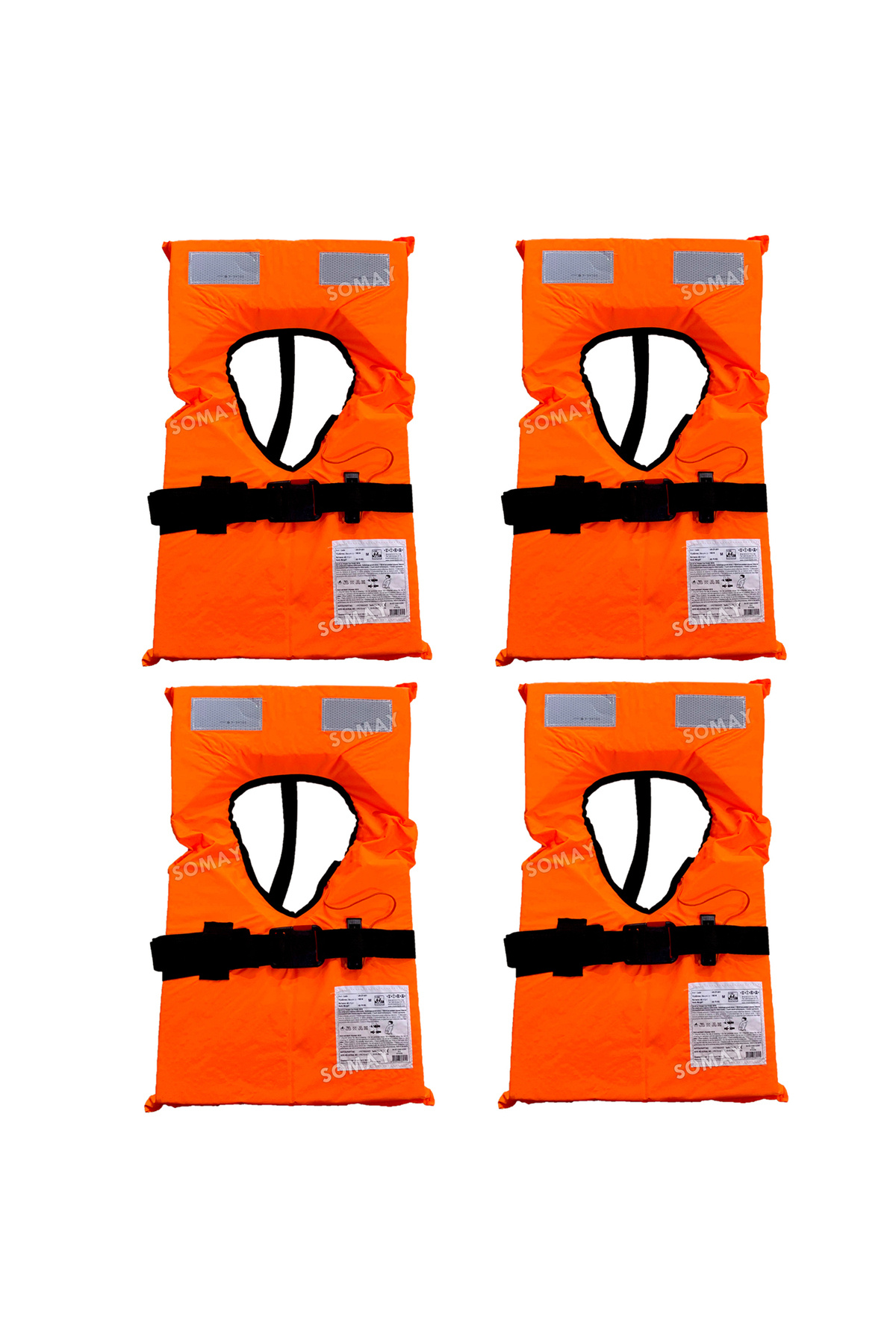 Somay Store Tekne Sertifikalı Çocuk Can Yeleği Boyunduruk Tip 100N 40- 70 KG 4 ADET