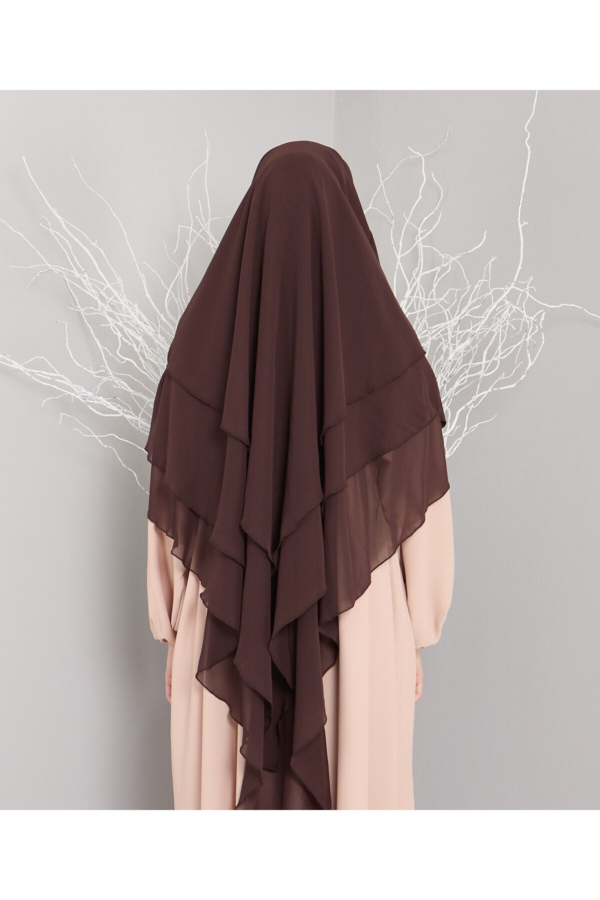 Mihrisina collection-3 Layer Sufle Hijab Khi̇mar Ready Turban Shal Standard Size Practical 2