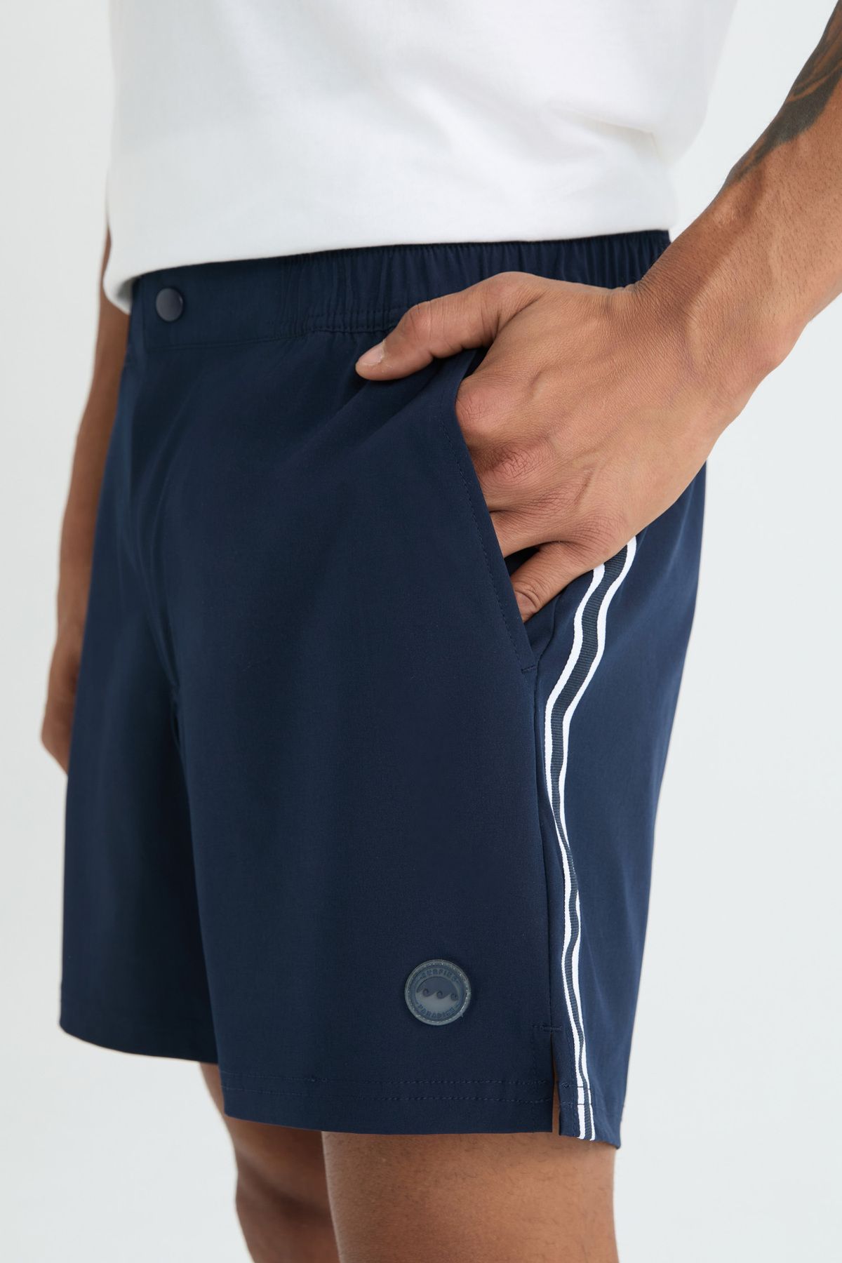 DeFacto-Defactofit Flexible Textured Short Length Sea Shorts E4057Ax25Hs 4