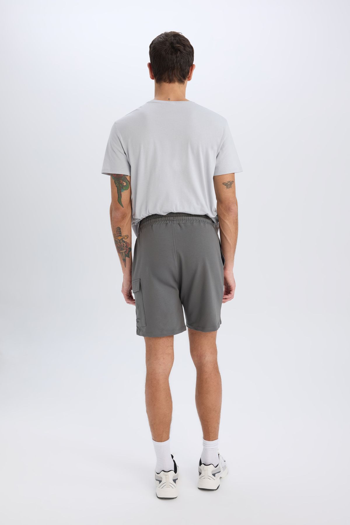 DeFacto-Defactofit Nba Brooklyn Nets Standard Fit Sportsman Short Leg Shorts D8620Ax25Sp 8
