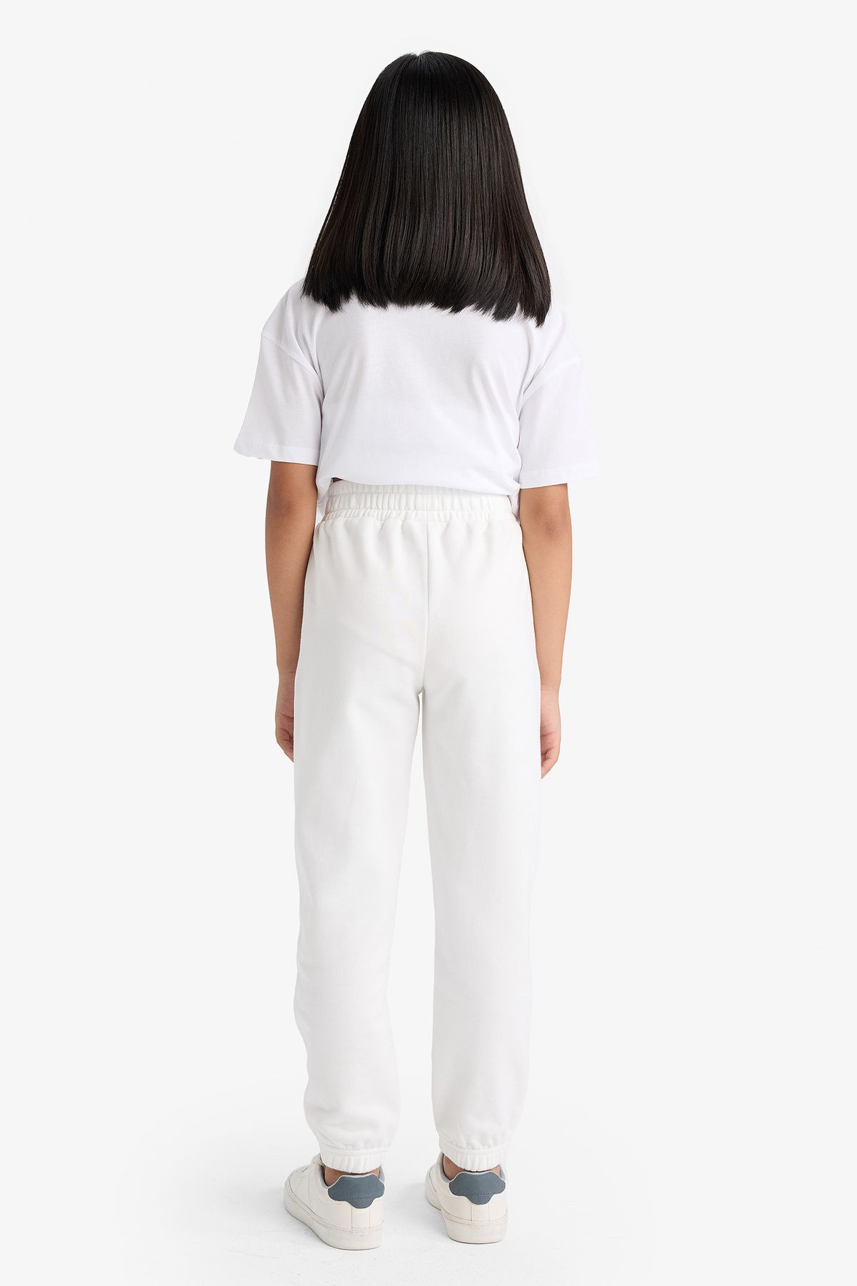 DeFacto-Girl's Basic Plain Jogger Sweatpants with Elastic Waist X9036A625Au 7