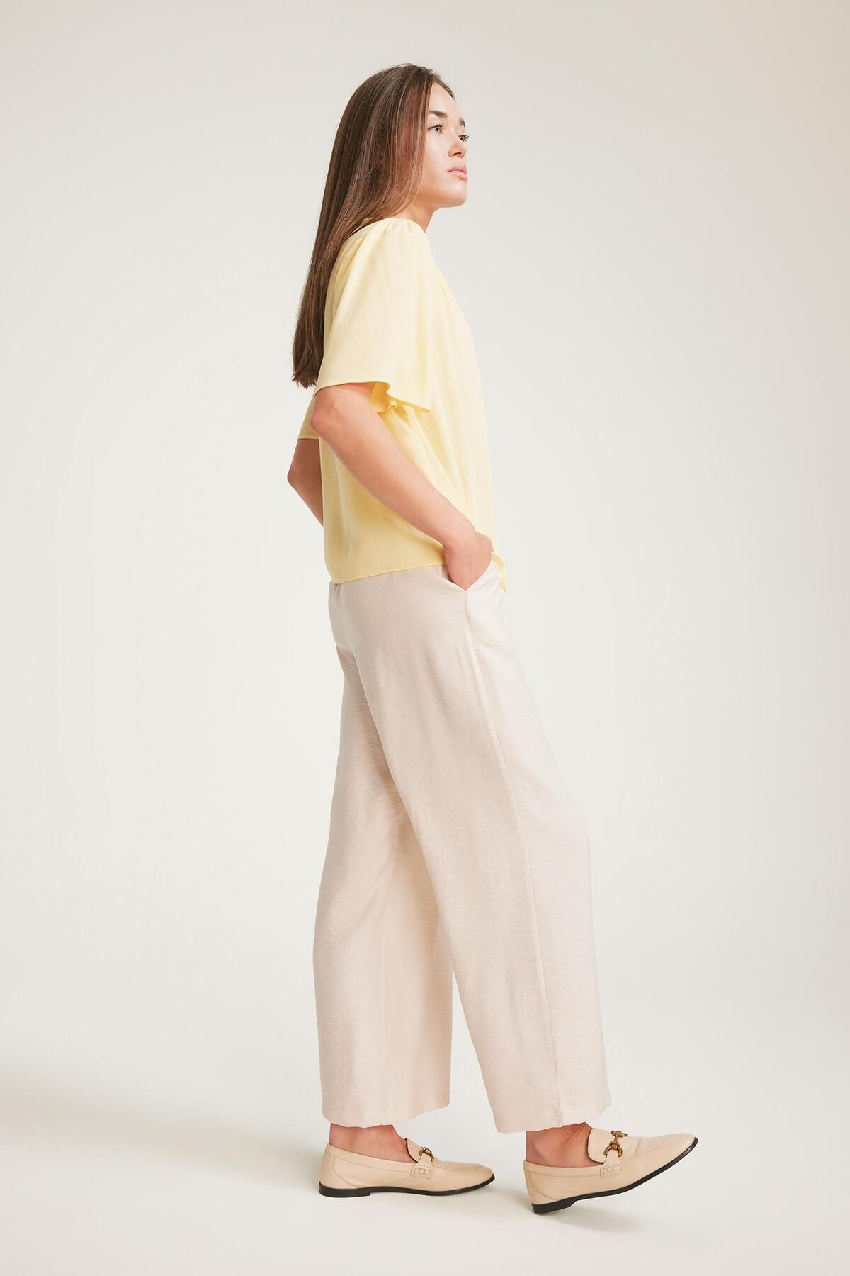 DeFacto-Hose mit normaler Passform und Taschendetail mit weitem Bein F0988AX25SM 3